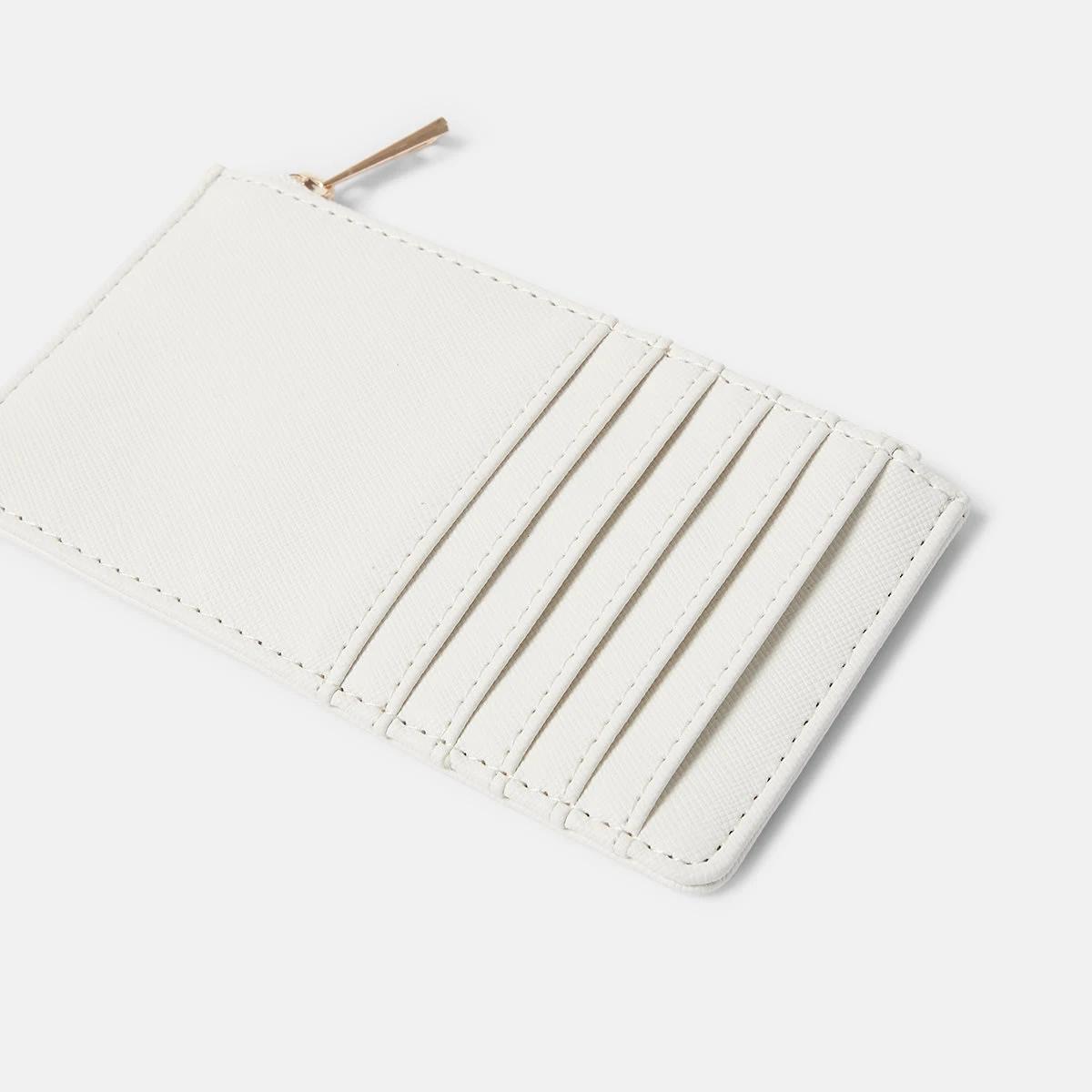 4 Zip Card Purse Fawn White, 4 of 4