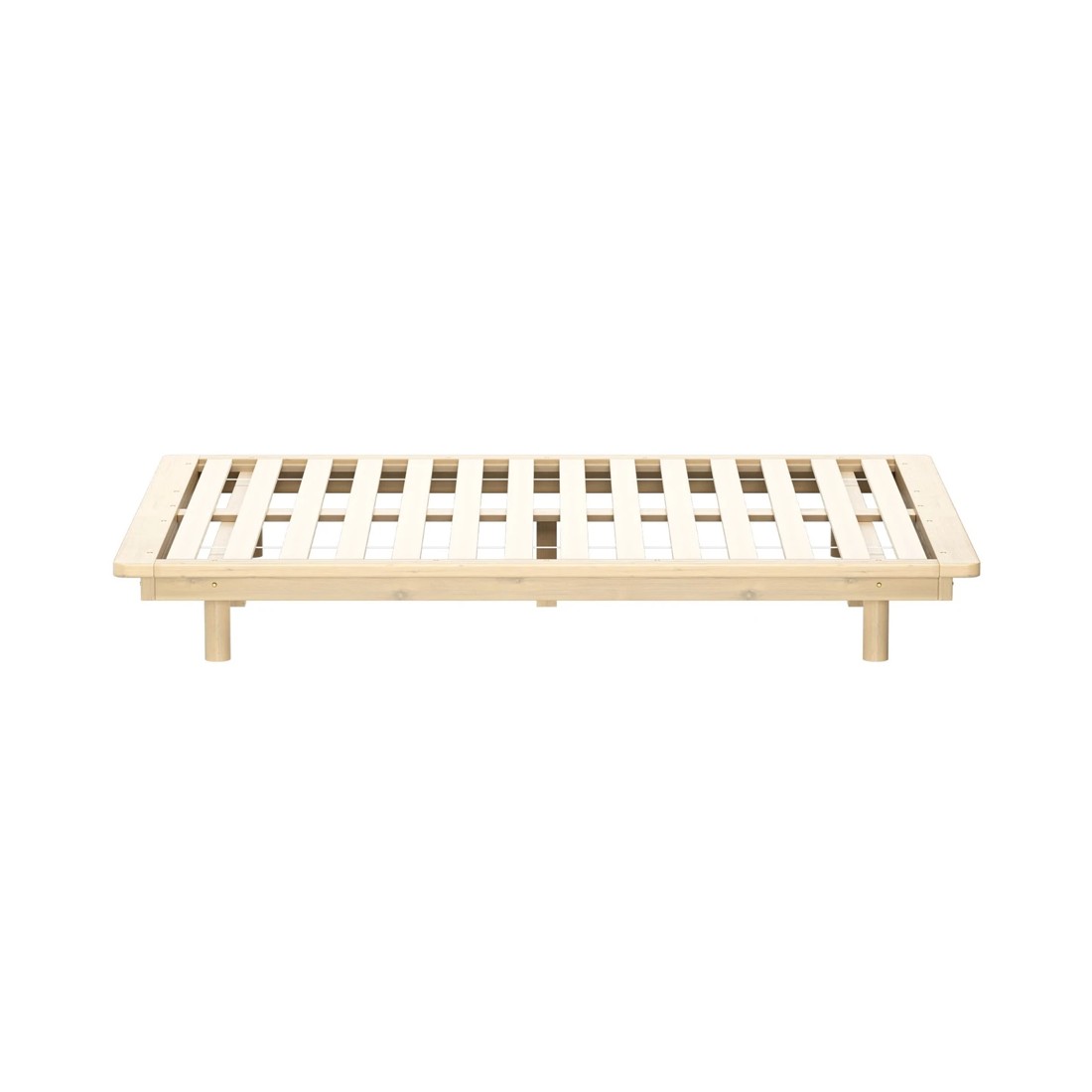 7 Oikiture Bed Frame Queen Size Wooden Timber Bed Base Floating Beds
 - Natural, 7 of 10
