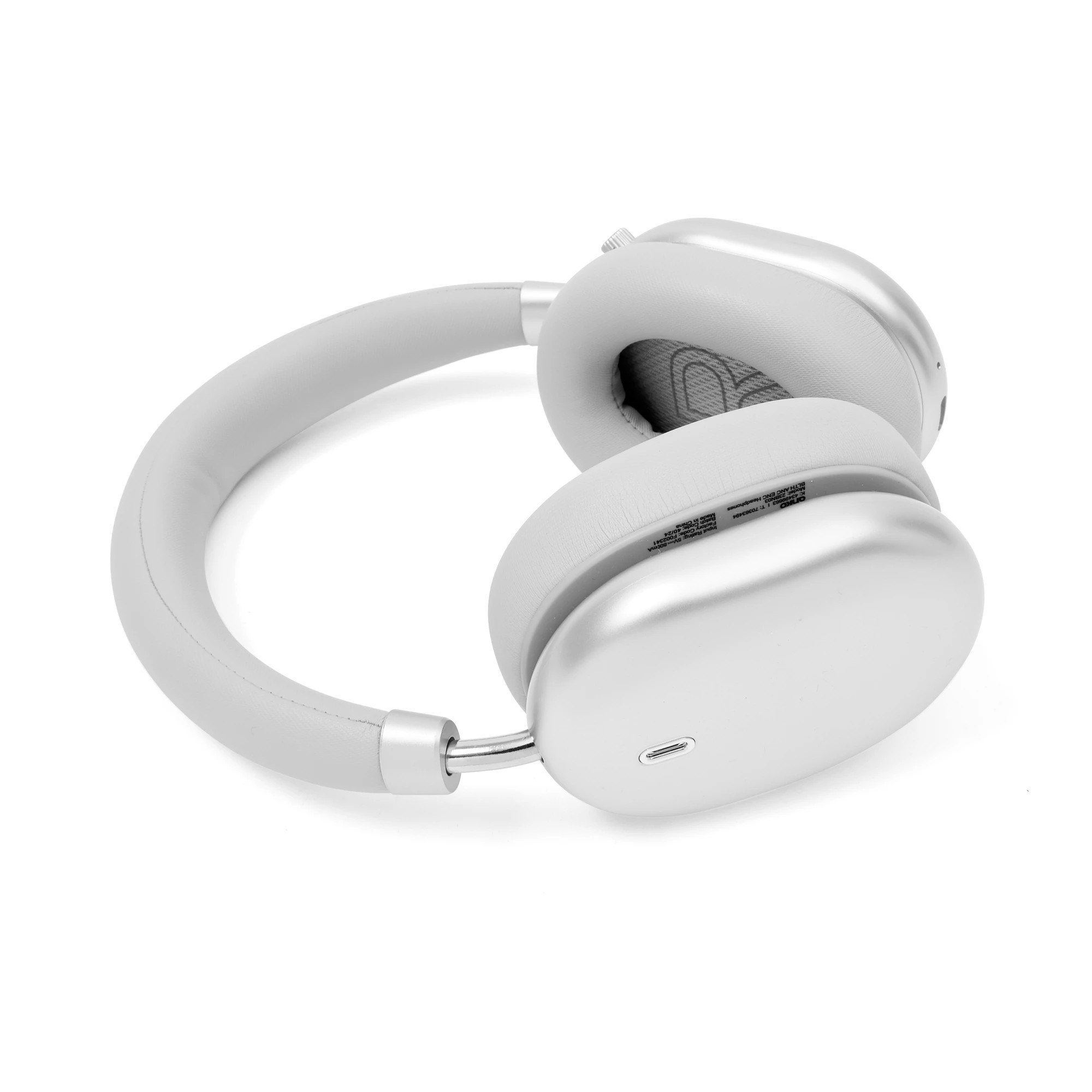 5 Bluetooth Overear ANC ENC Headphones - Silver Look, 5 of 8