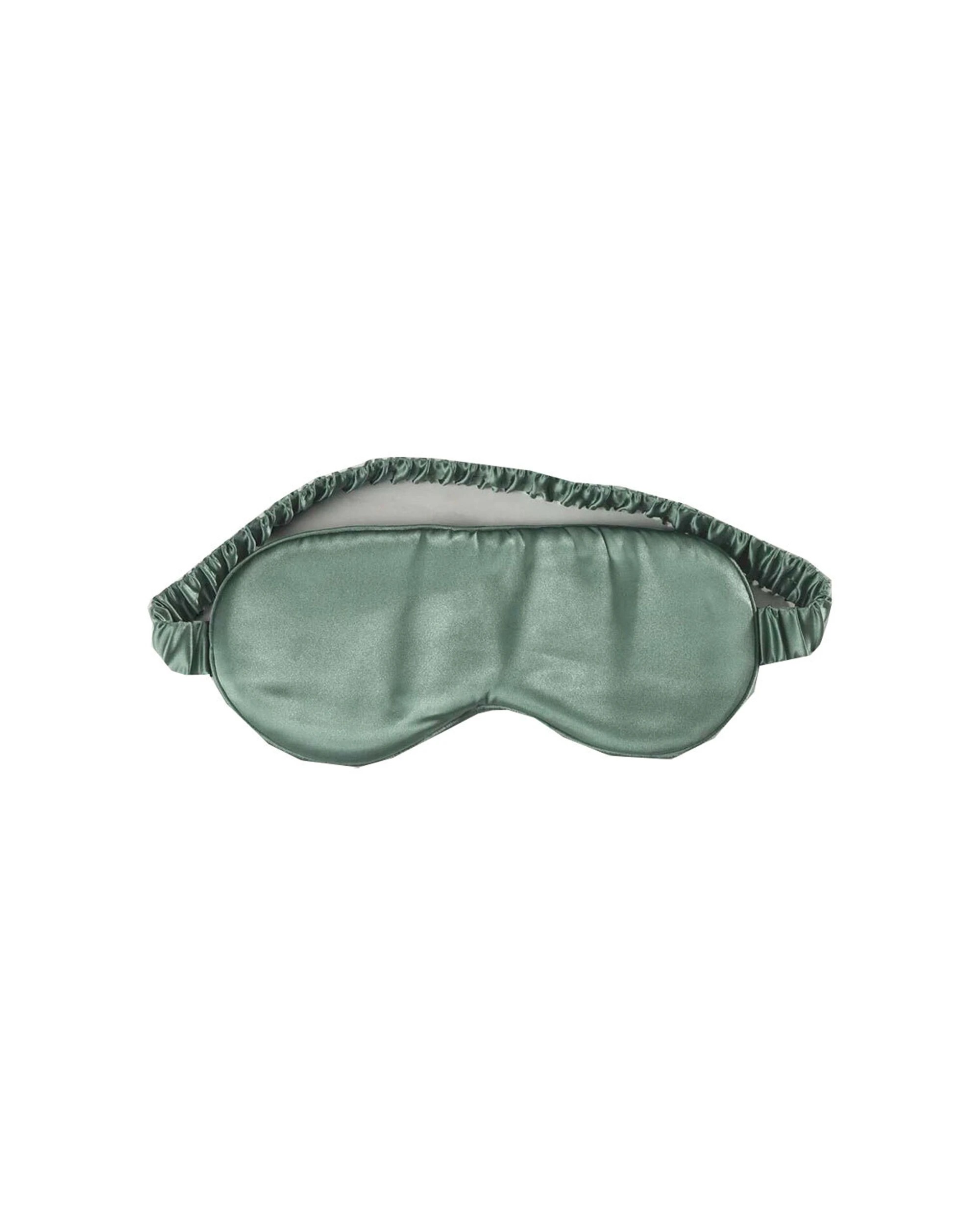 1 Canningvale Beautysilks Eye Mask Light-Blocking Sleep Aid - Moss - Green, 1 of 3