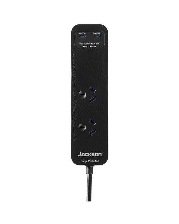 Jackson Rapid Charge 30W USB-C Compact Powerboard Black