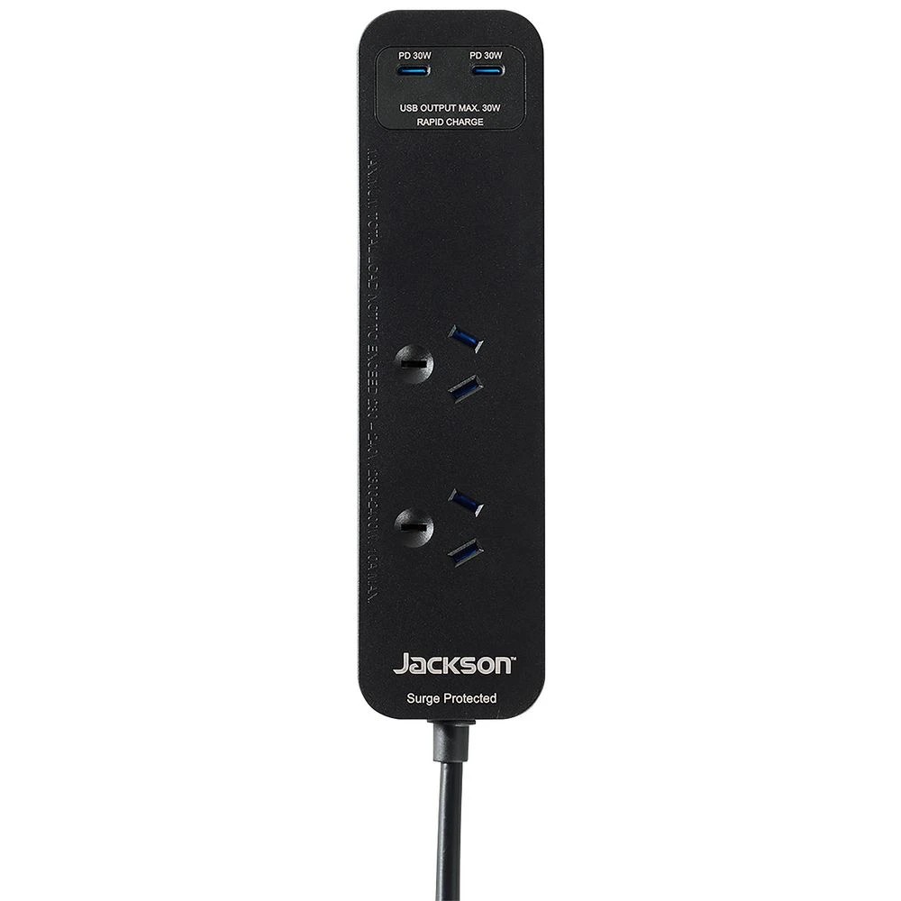 1 Jackson Rapid Charge 30W USB-C Compact Powerboard Black, 1 of 5