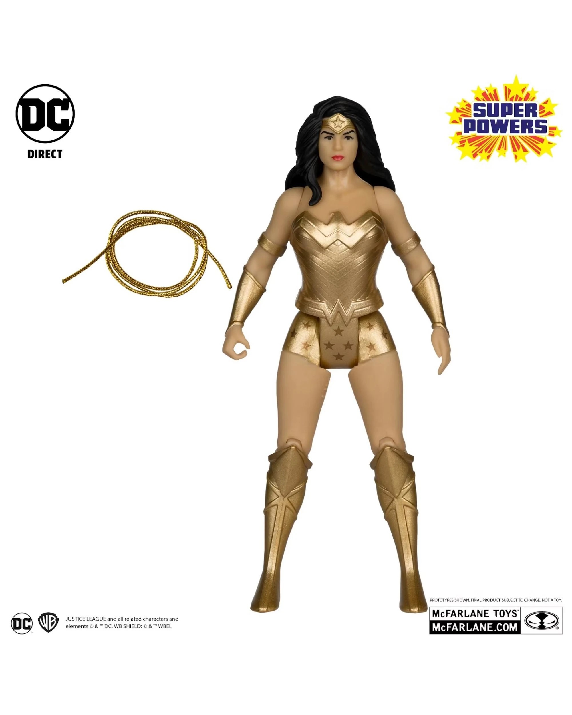 2 McFarlane DC Super Powers 40th Anniversary Gold Edition Wonder Woman Figure, 2 of 4
