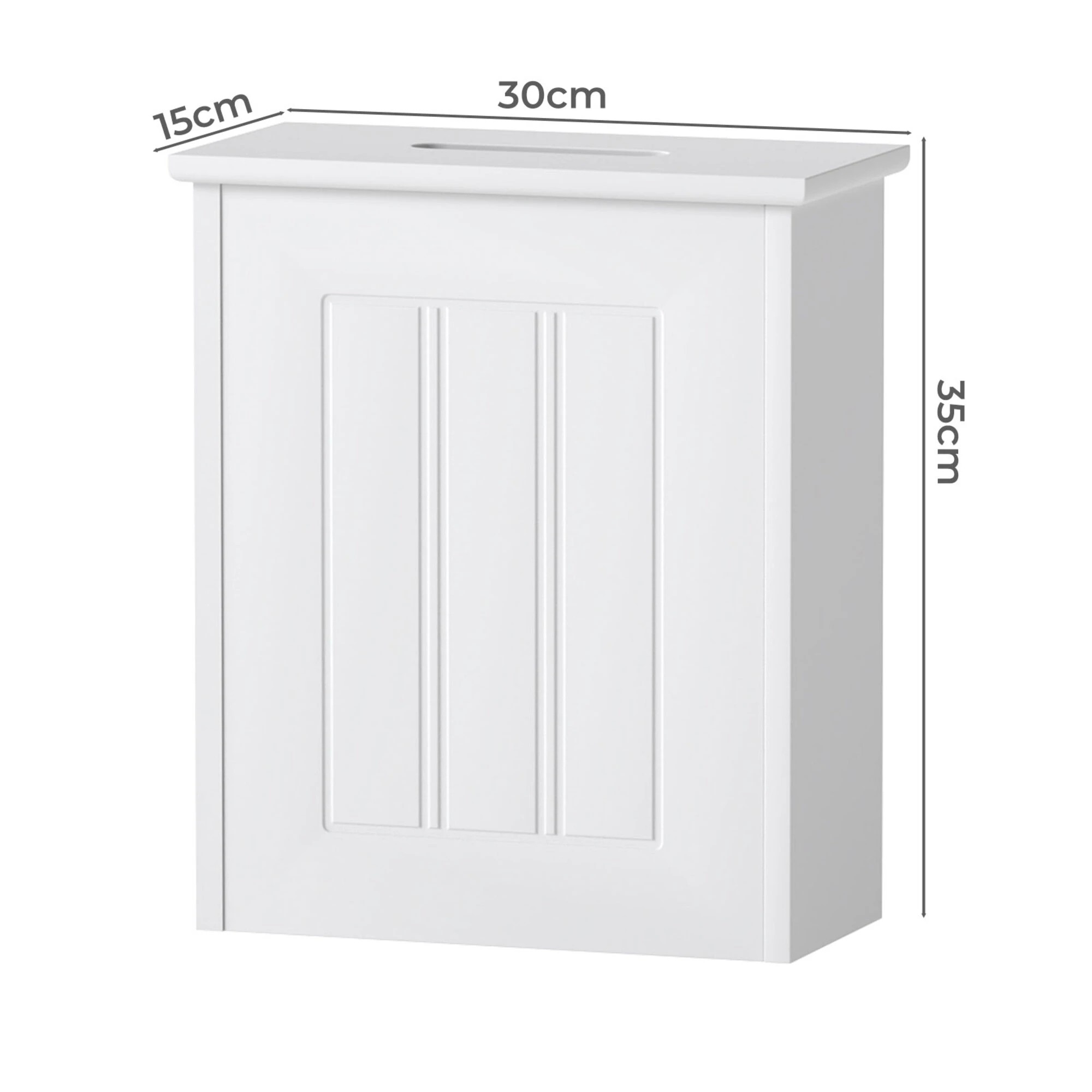 3 Levede Bathroom Storage Box Lid Slim Toilet Paper Storage Organiser Container, 3 of 9