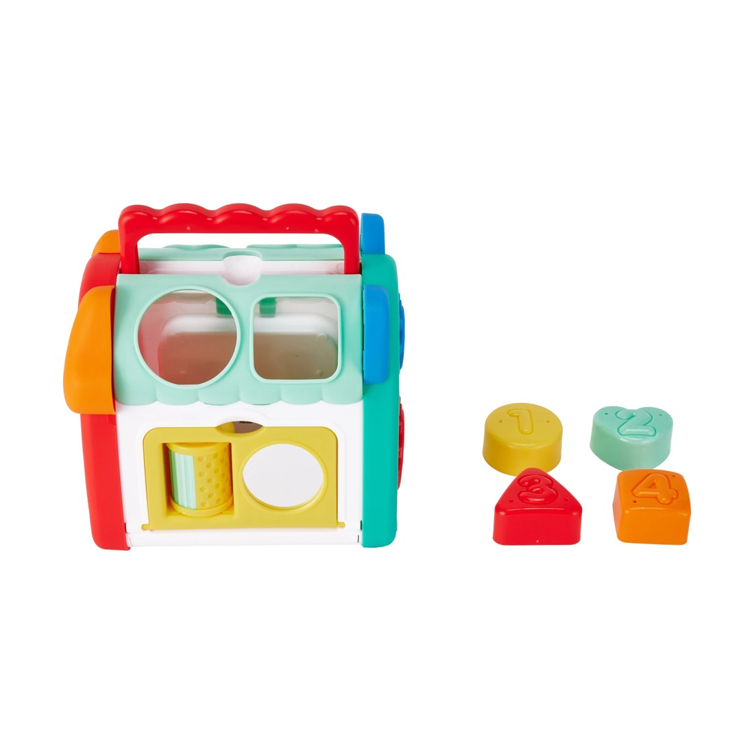 1 5 Piece Play & Learn Shape Sorter House, 1 of 10