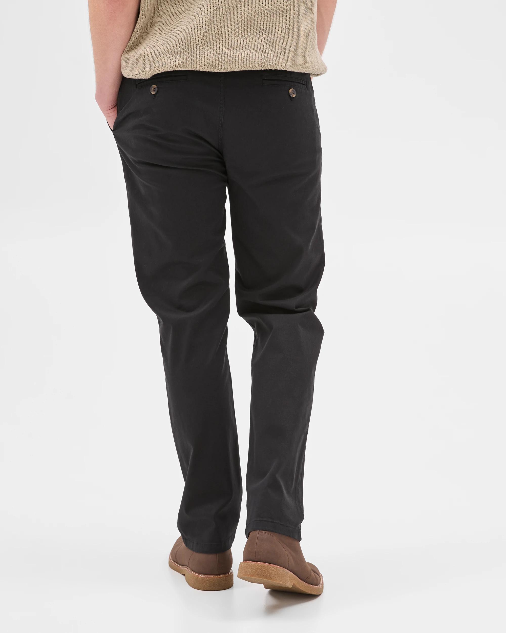 4 Target Man Australian Cotton Straight Chino Pants BLACK, 4 of 6