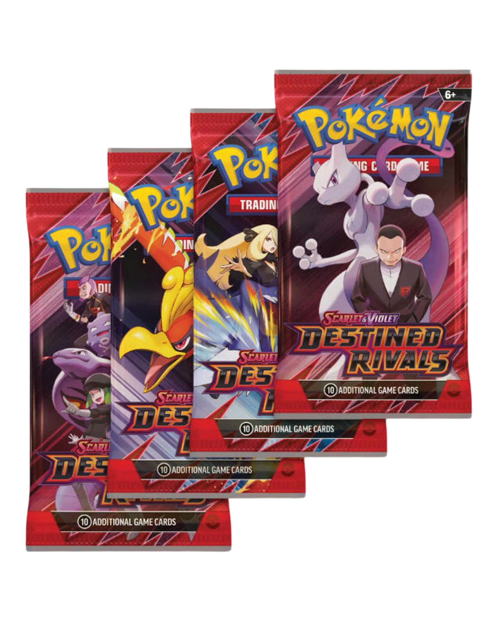 6 Scarlet & Violet Destined Rivals Single Booster Pack Pokemon Tcg, 6 of 6