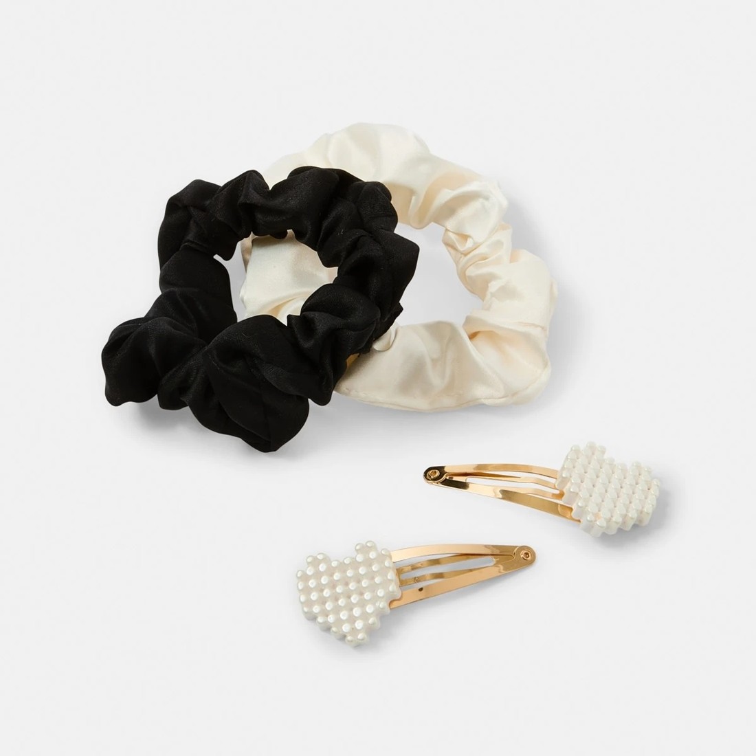 2 4 Pack Faux Pearl Set - White, Black and Gold Tone, 2 of 3