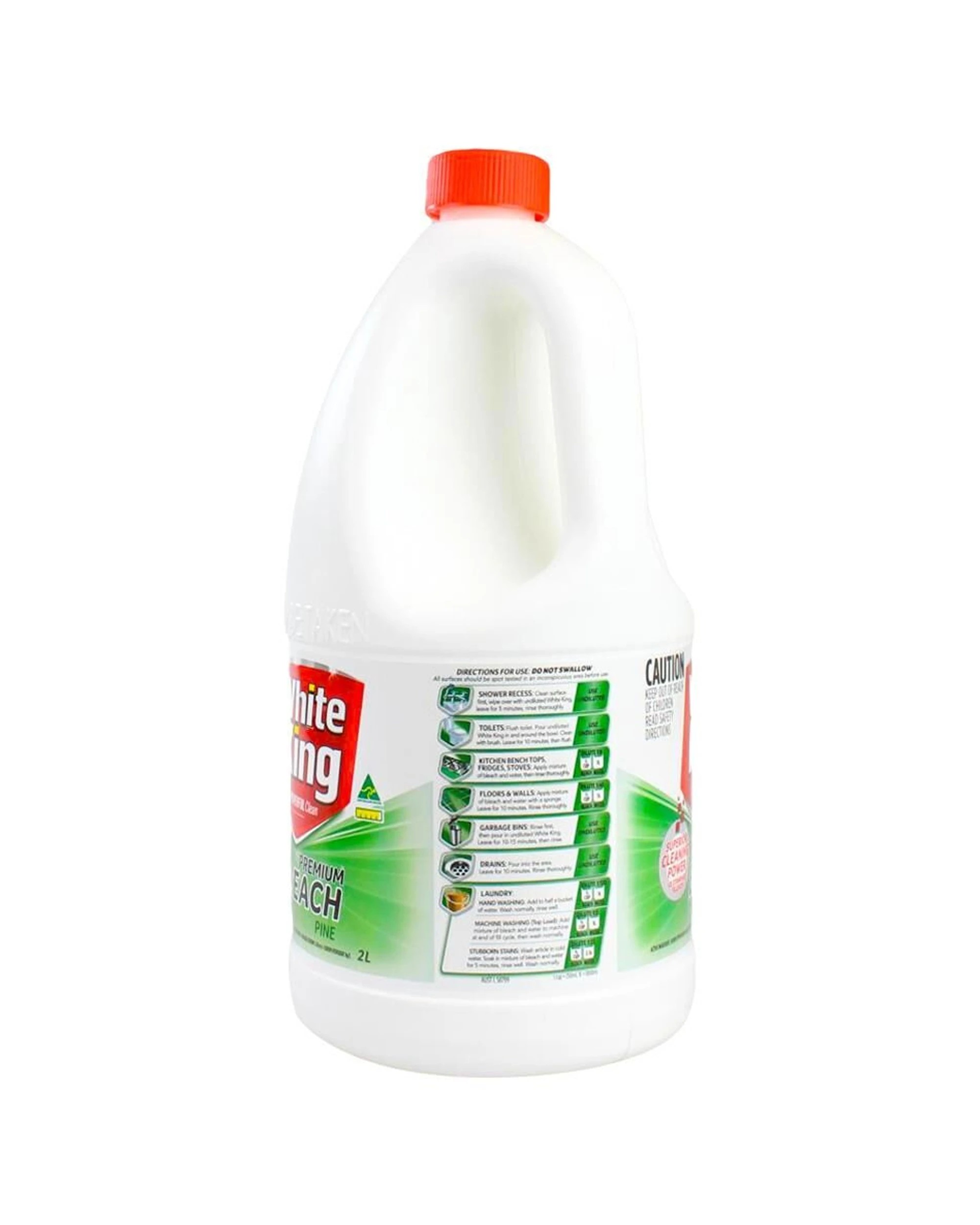 3 White King 6PK Premium Bleach Home Cleaning Liquid 2L Effective Bulk Pack - White, 3 of 4