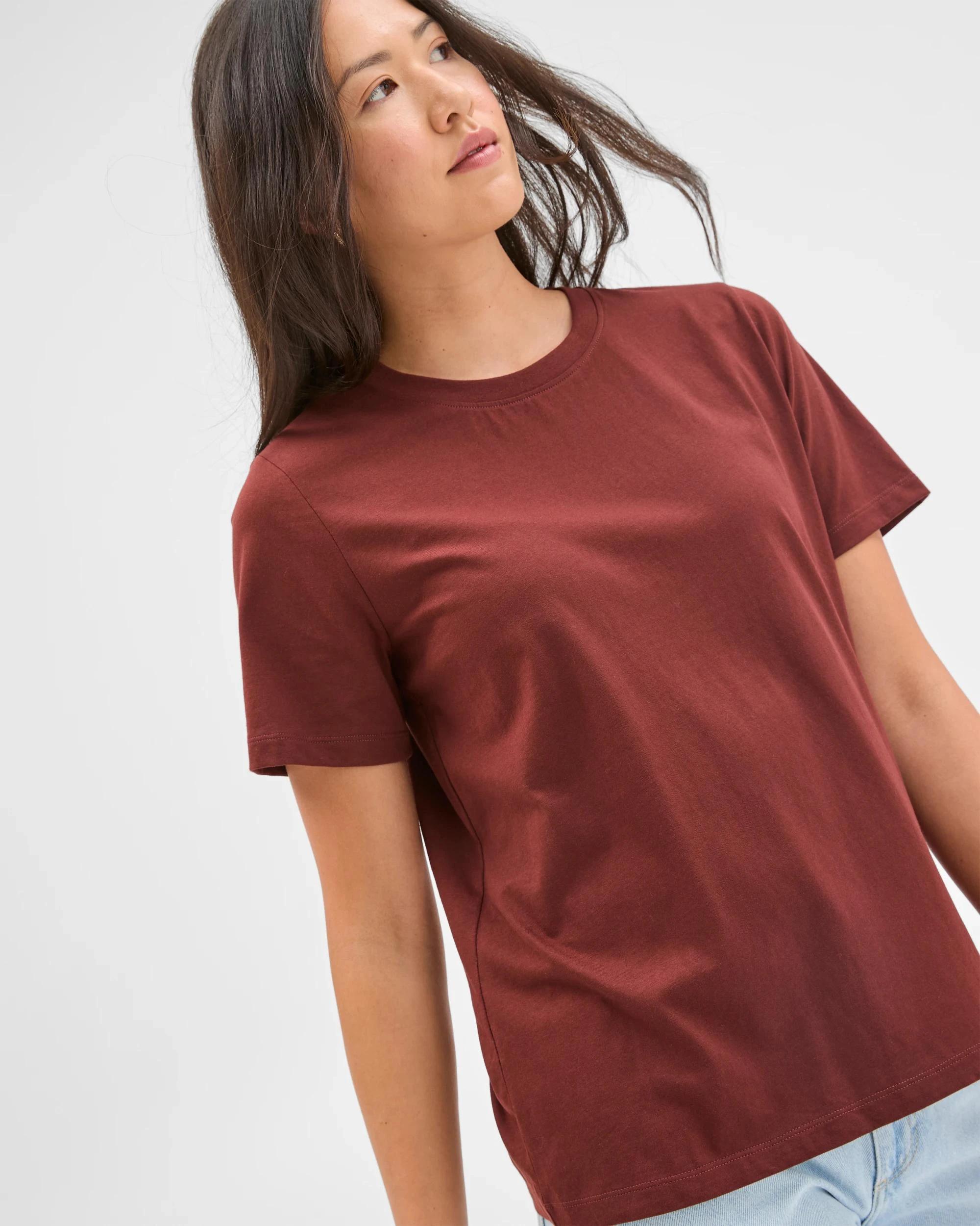 5 Target Woman Australian Cotton Classic T-Shirt AUBURN, 5 of 7
