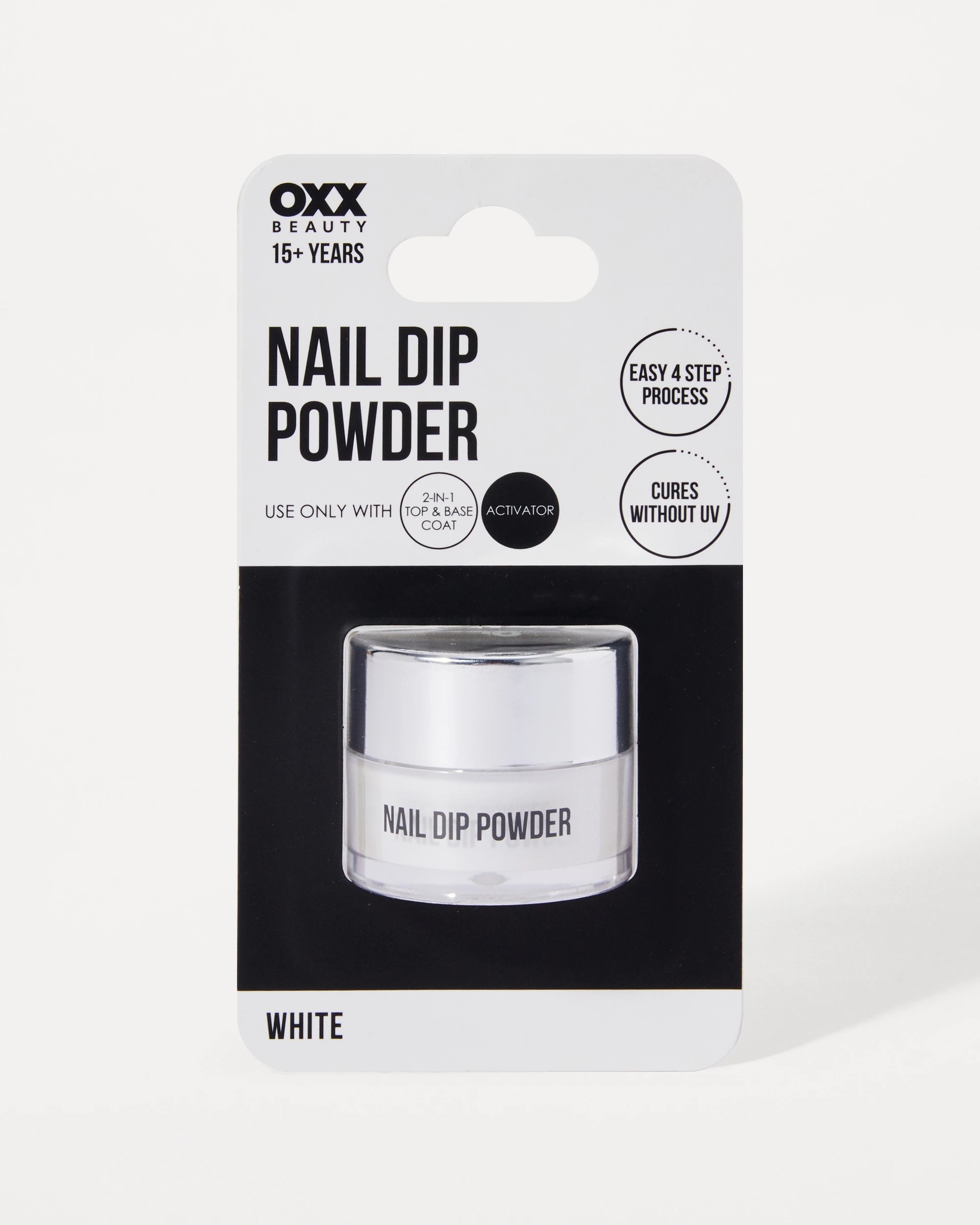 1 OXX Beauty Nail Dip Powder - White, 1 of 4