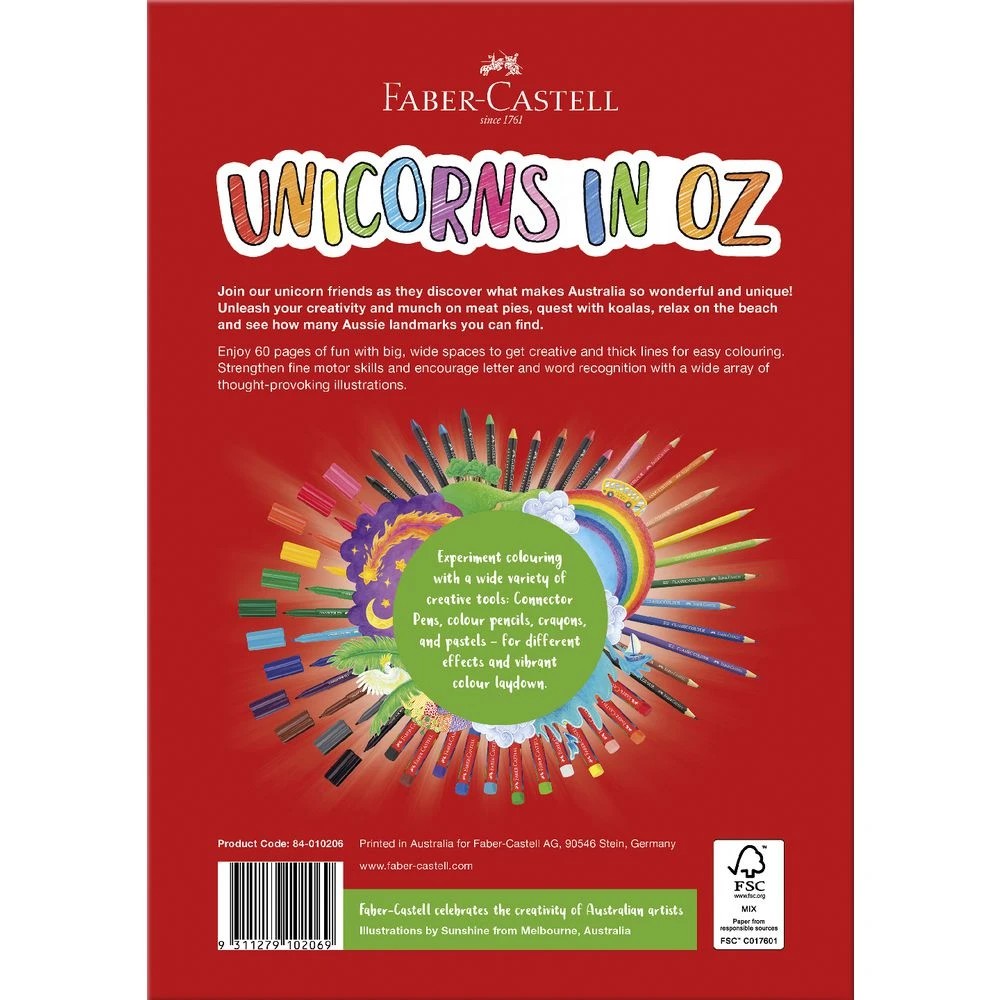 2 Faber-Castell Unicorns in Oz Colouring Book 60 Pages, 2 of 3