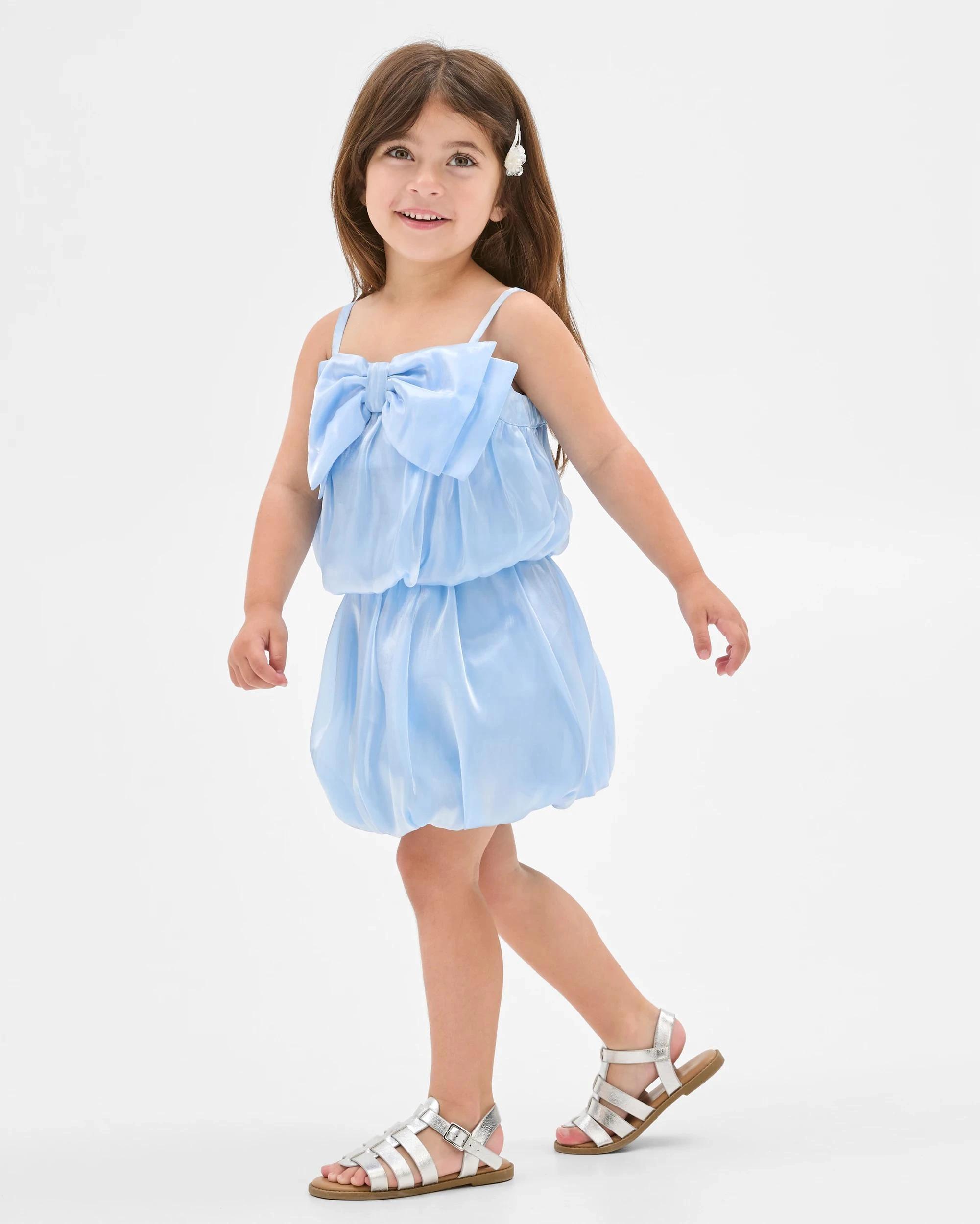 2 Target Kids Bow Top and Skirt Set BLUE, 2 of 6