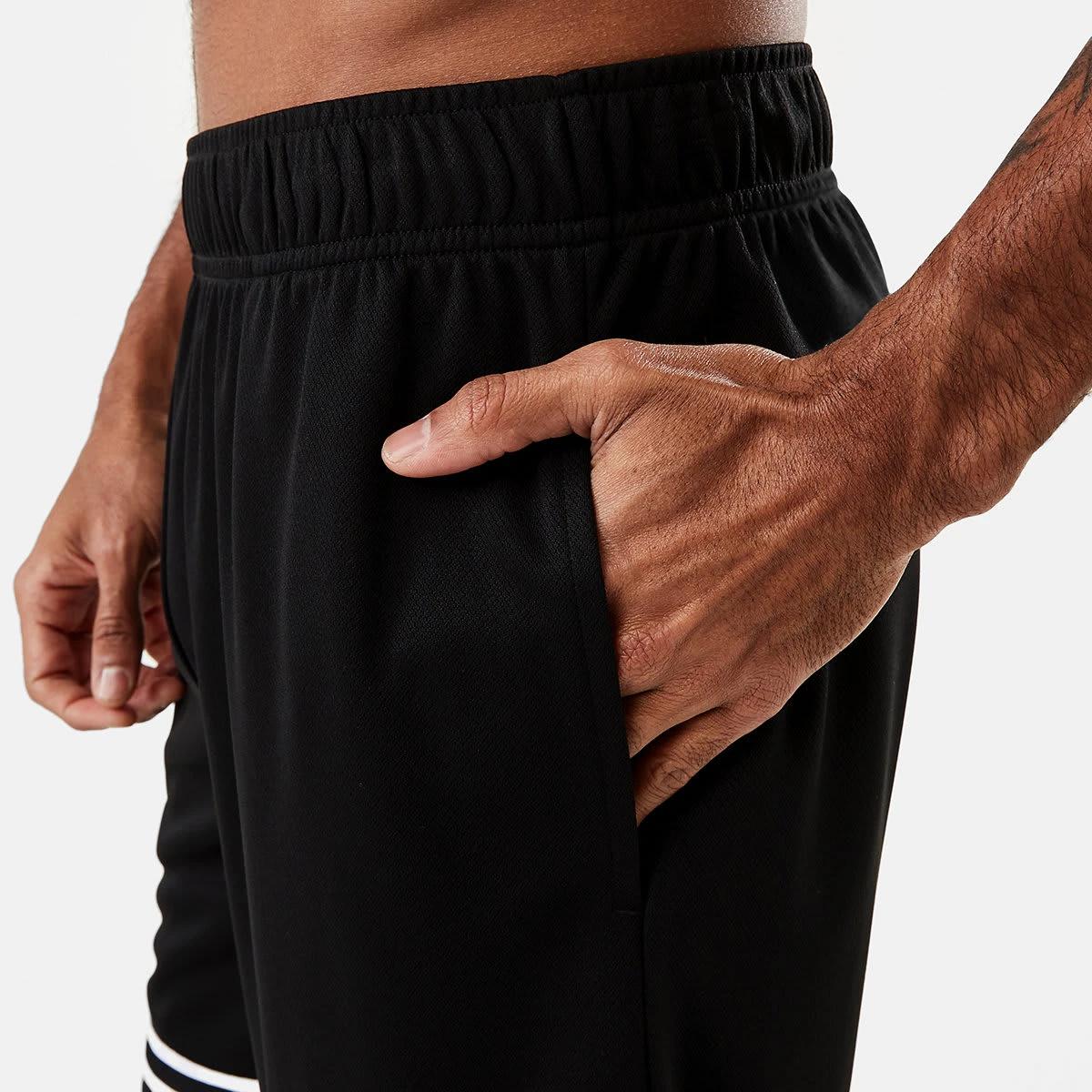 4 Active Mens Basketball Shorts BLACK, 4 of 7