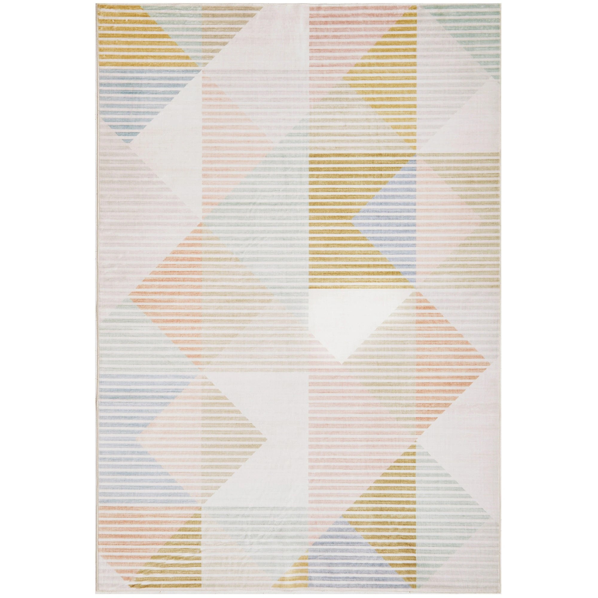 1 Common Ground Rugs Vitality Dali Washable 220x150cm - Medium Floor Rug - Multi, 1 of 10