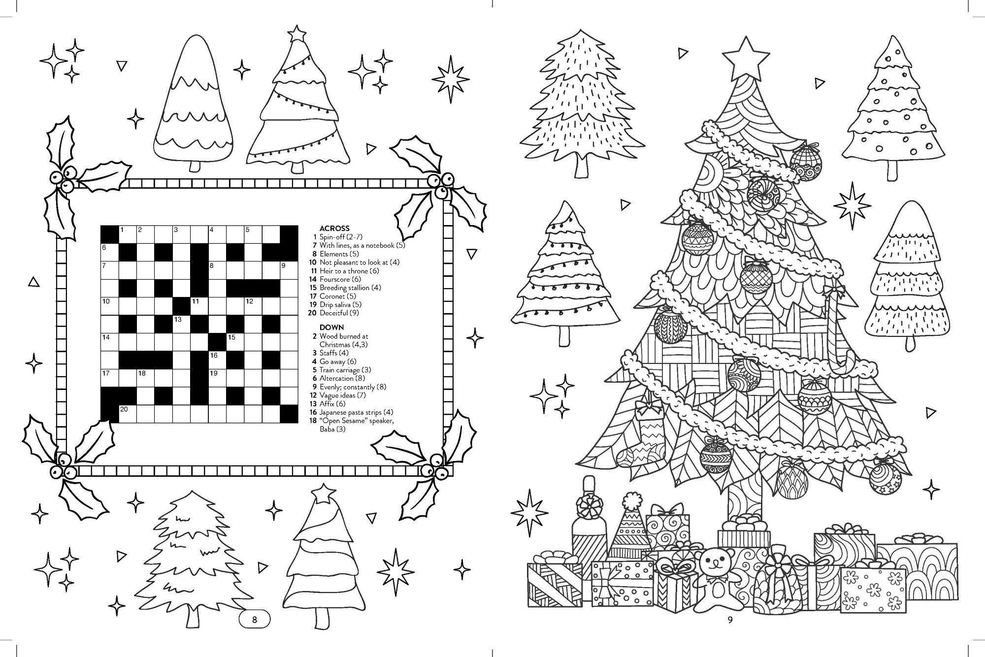 2 Christmas: Mixed Puzzles and Colouring - Book, 2 of 2