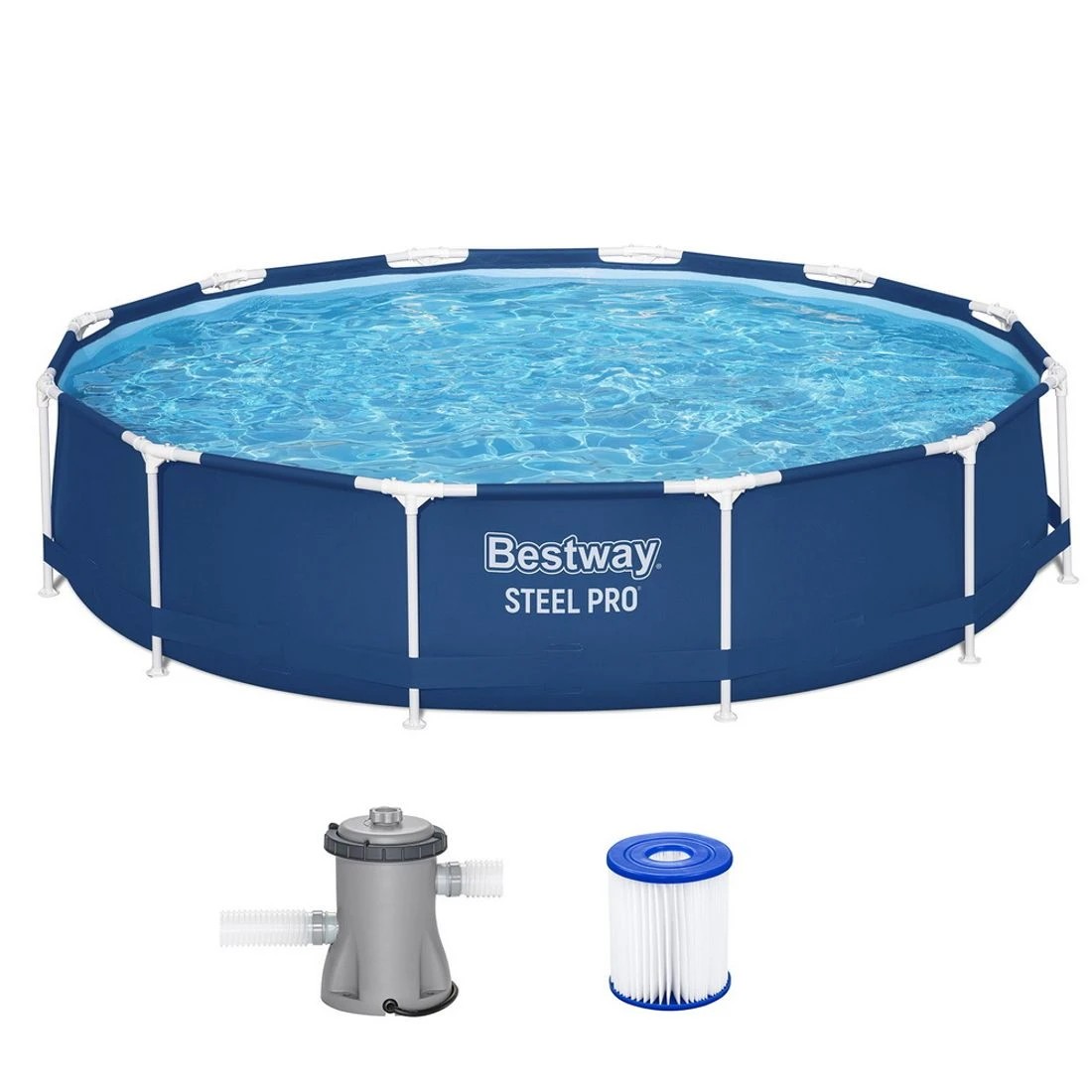 4 Bestway Swimming Pool 366x76cm w/ Filter Pump 6473L - Multi, 4 of 9