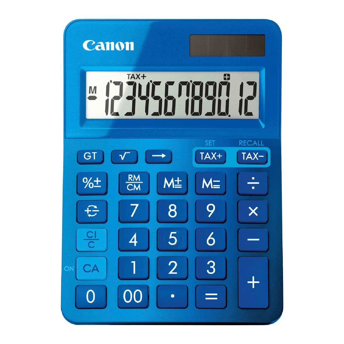 1 Canon 12 Digit Desktop Calculator Blue LS123K, 1 of 1