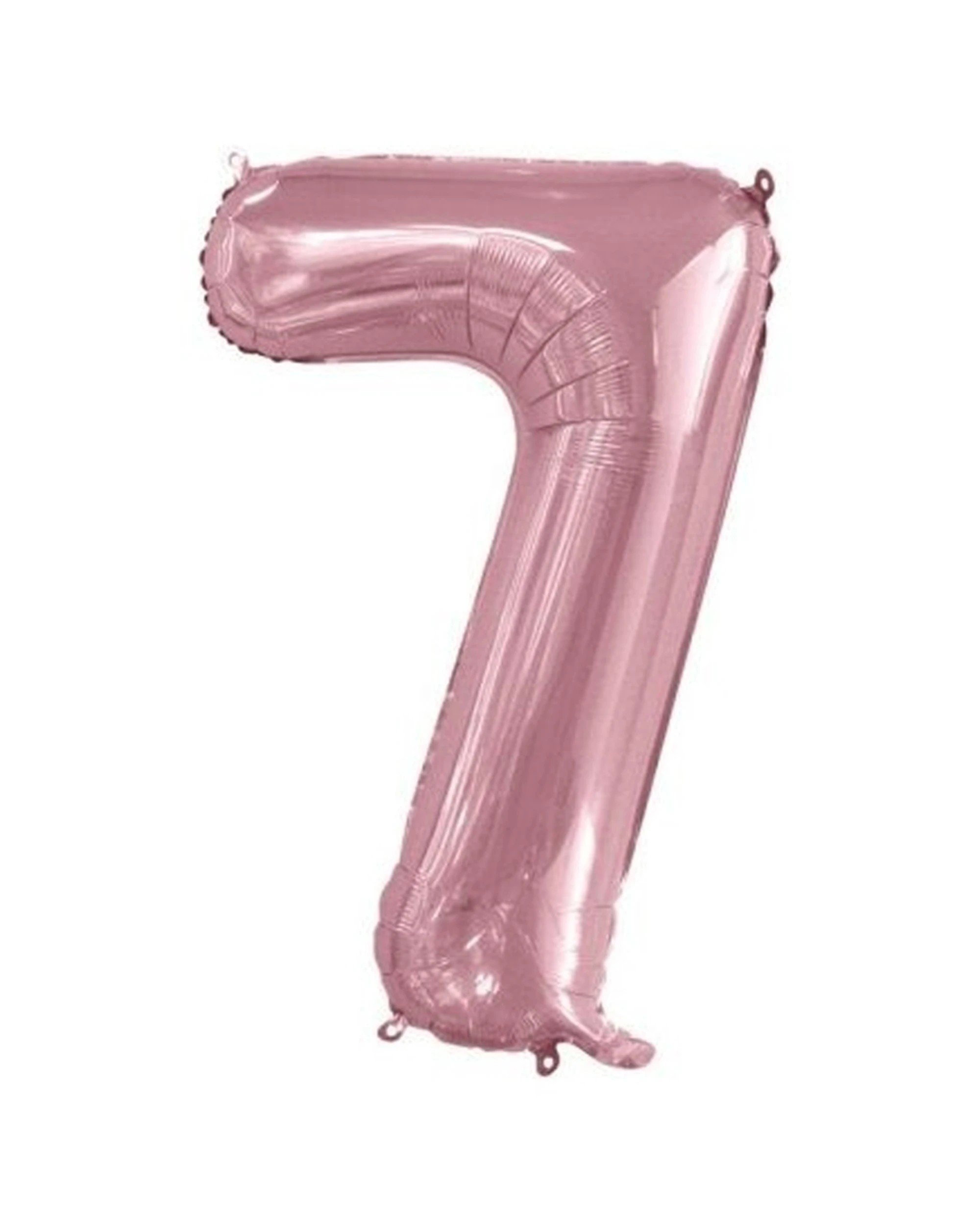 1 Alpen Decrotex Foil Balloon Number 7 Party Decoration 34 Inches Light - Pink, 1 of 1