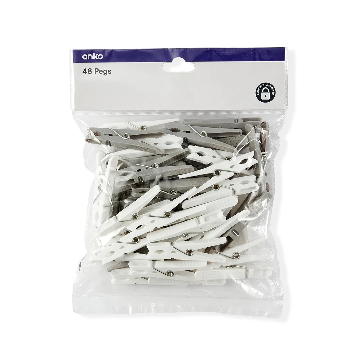 5 48 Pack Pegs - White and Grey, 5 of 6