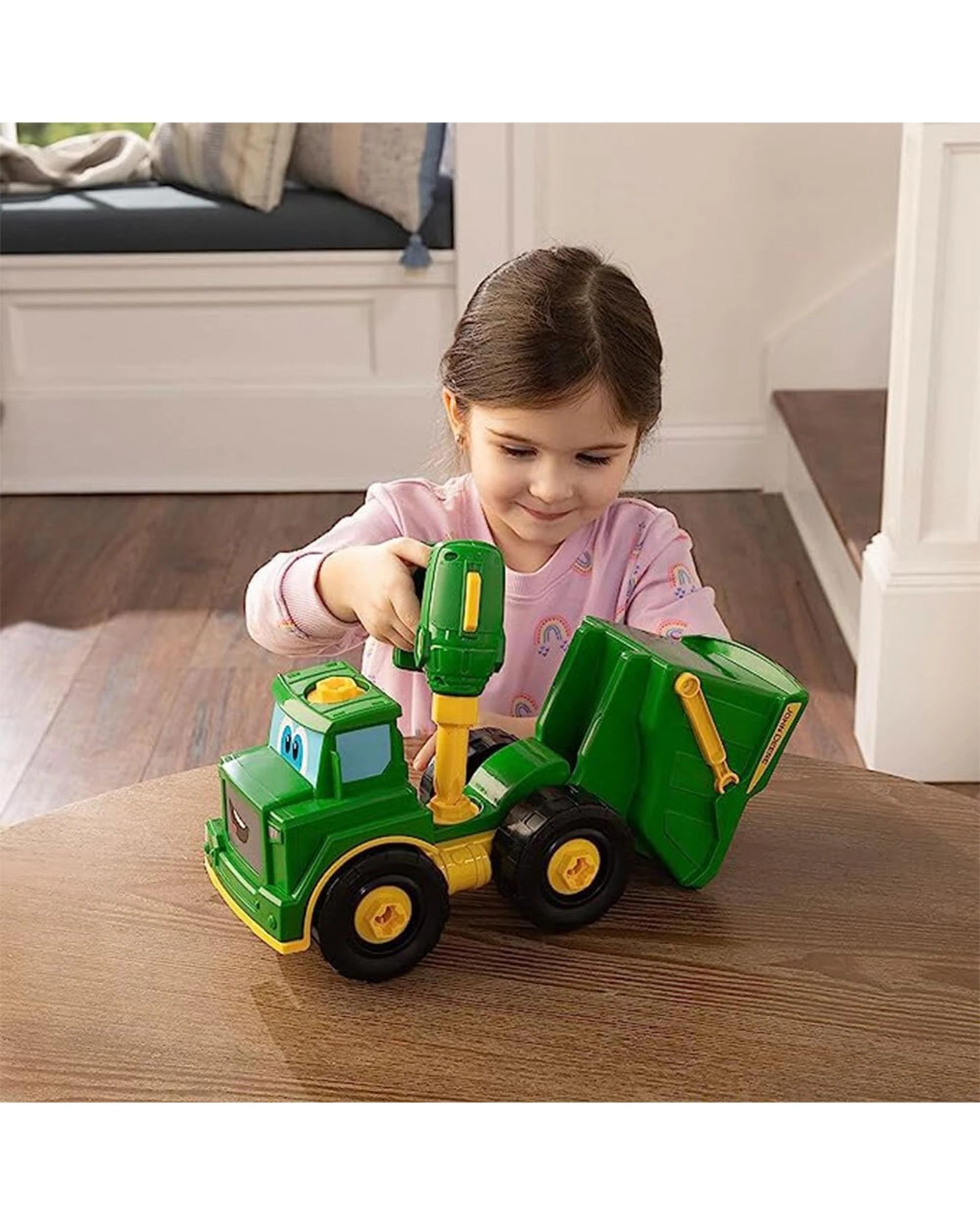 4 John Deere Kids Build-A-Buddy Green Dump Truck with Power Drill - Green, 4 of 4