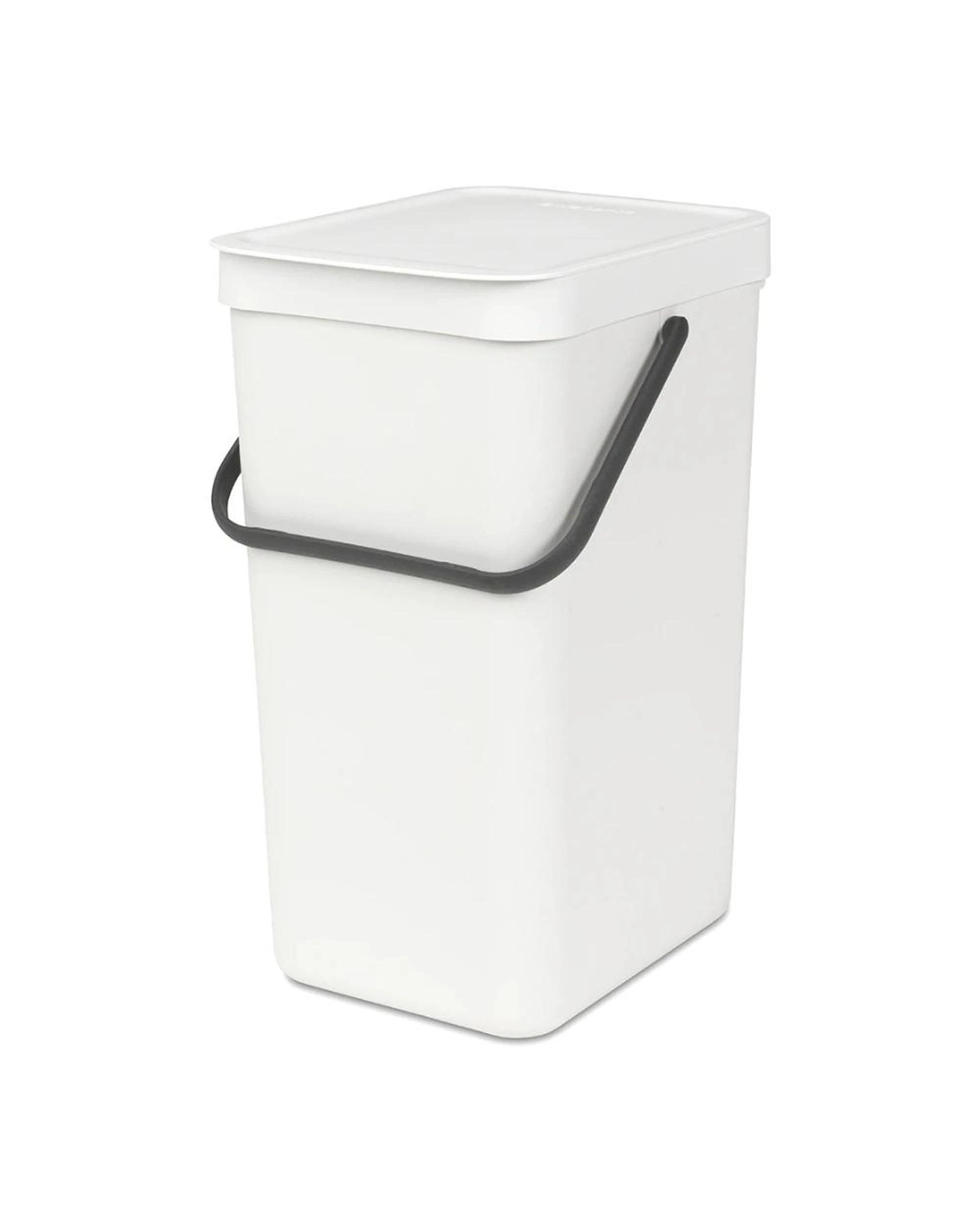1 Brabantia Waste Bin Sort & Go 16 Litre  White, 1 of 3