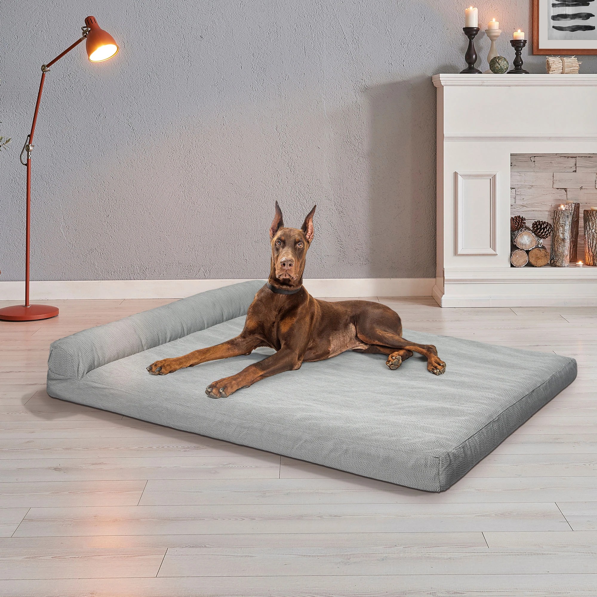 7 Pawz Pet Bed Memory Foam  XXL - Grey, 7 of 7
