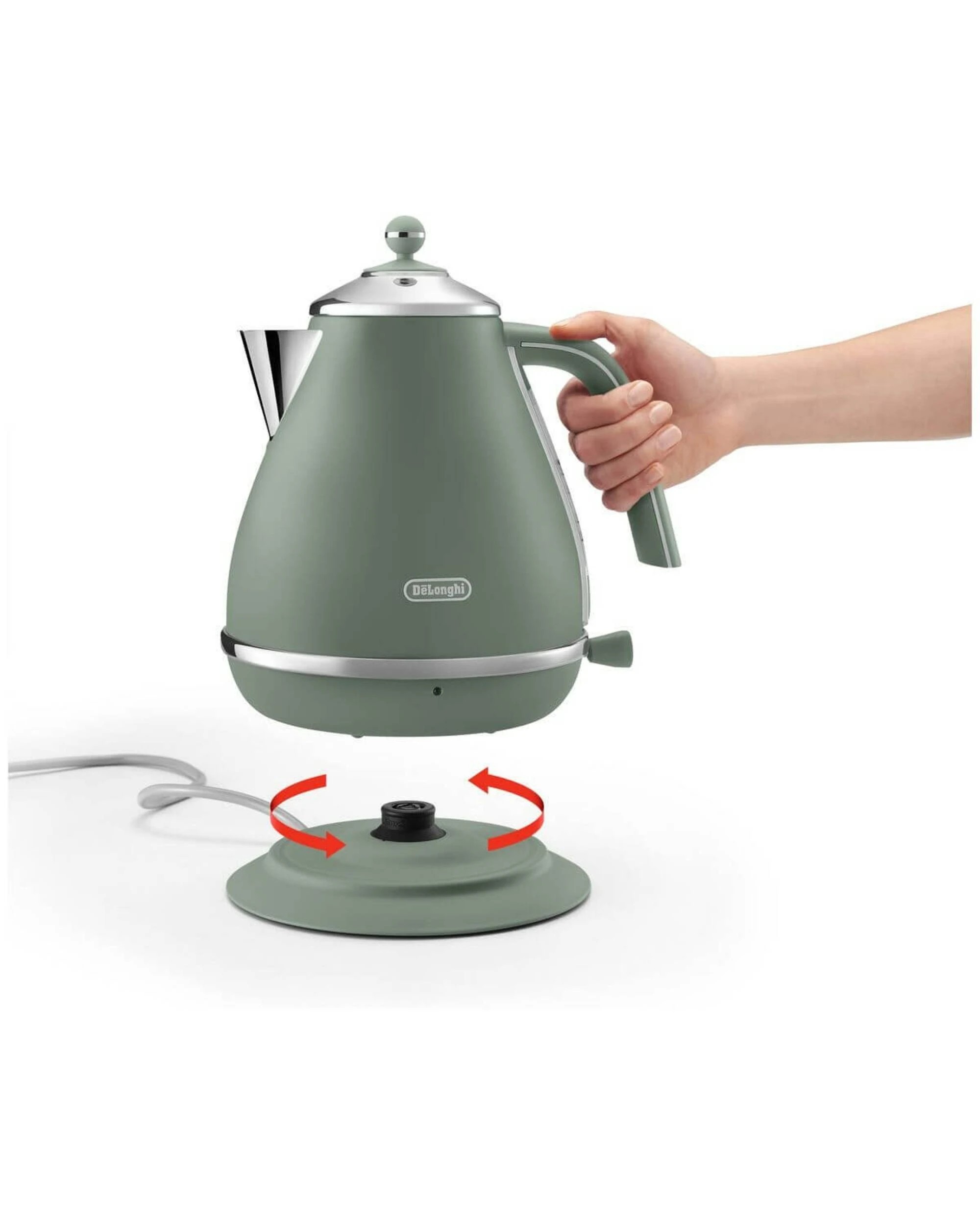 4 De'Longhi The Icona Capitals 1.7L Kettle Vienna Green, 4 of 5