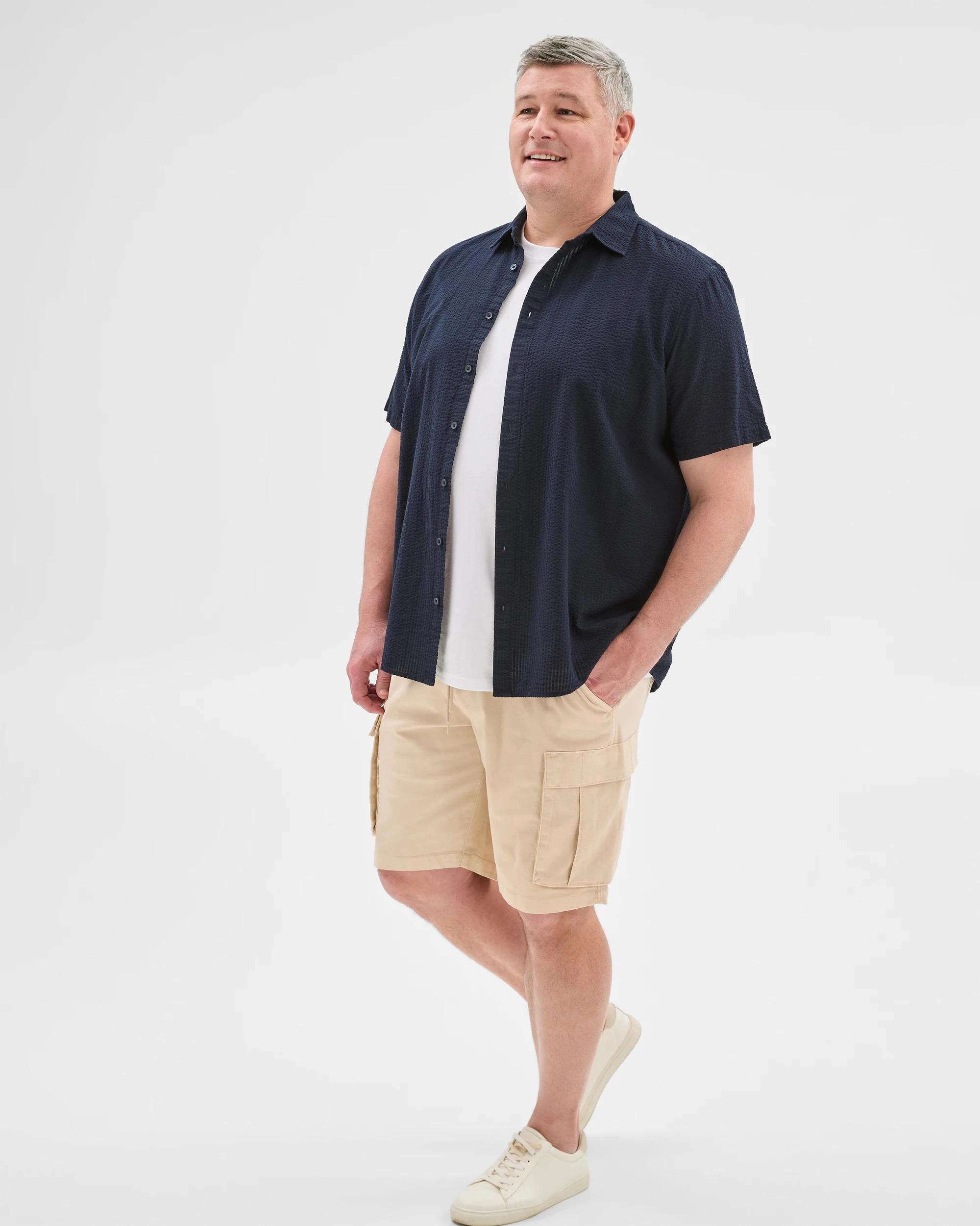 5 Target Man Plus Plus Size Australian Cotton Rich Cargo Shorts STONE, 5 of 6