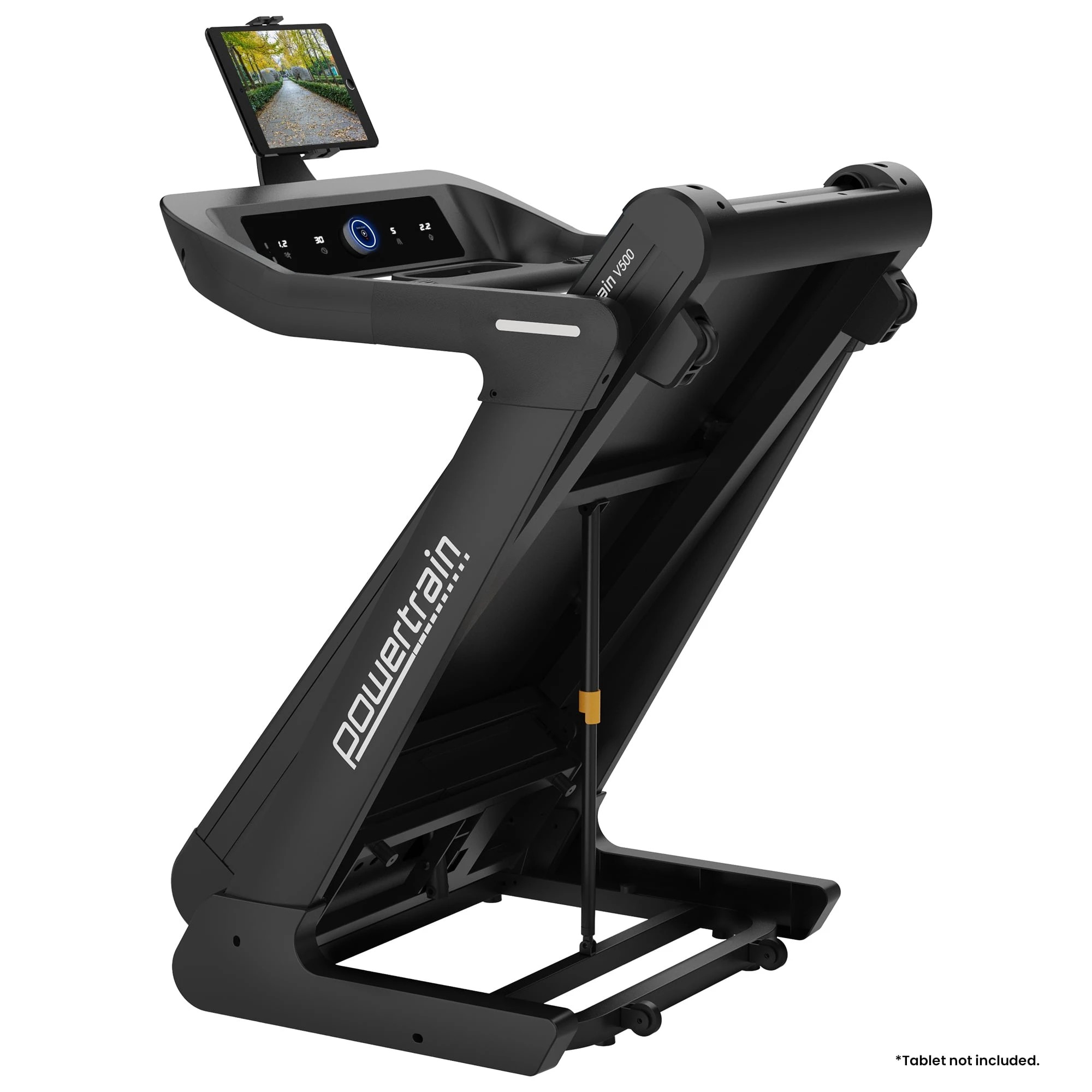 9 Powertrain V500 3HP Foldable Treadmill with Automatic Incline and Bluetooth Cardio Exercise, 9 of 10