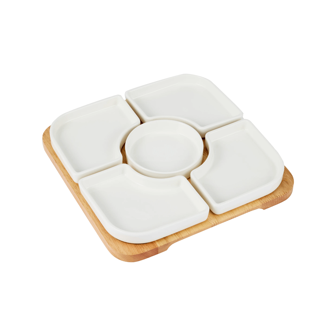 1 White Sectional Serve Set, 1 of 5