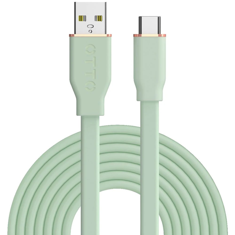 1 Otto 2m USB-A to USB-C Cable Mint, 1 of 6
