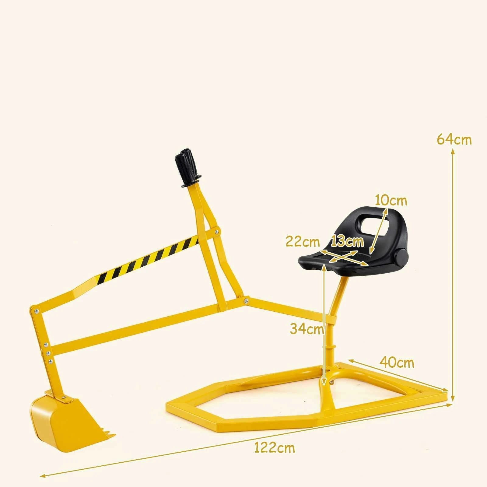 2 Costway Sand Digger Outdoor Ride on Toy w/Shovel, 2 of 5