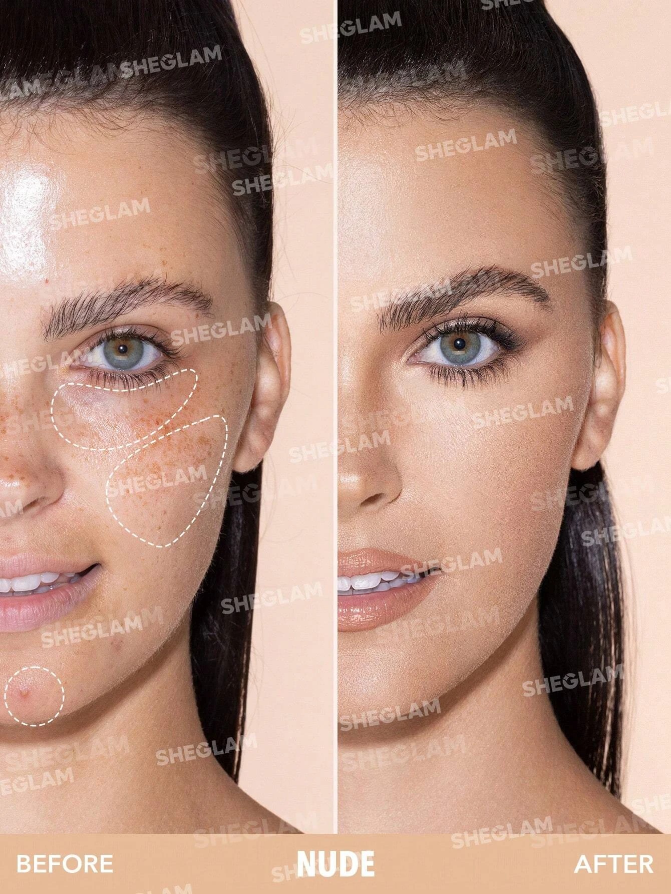 2 SHEGLAM Like Magic 12HR Full Coverage Concealer - Nude, 2 of 8