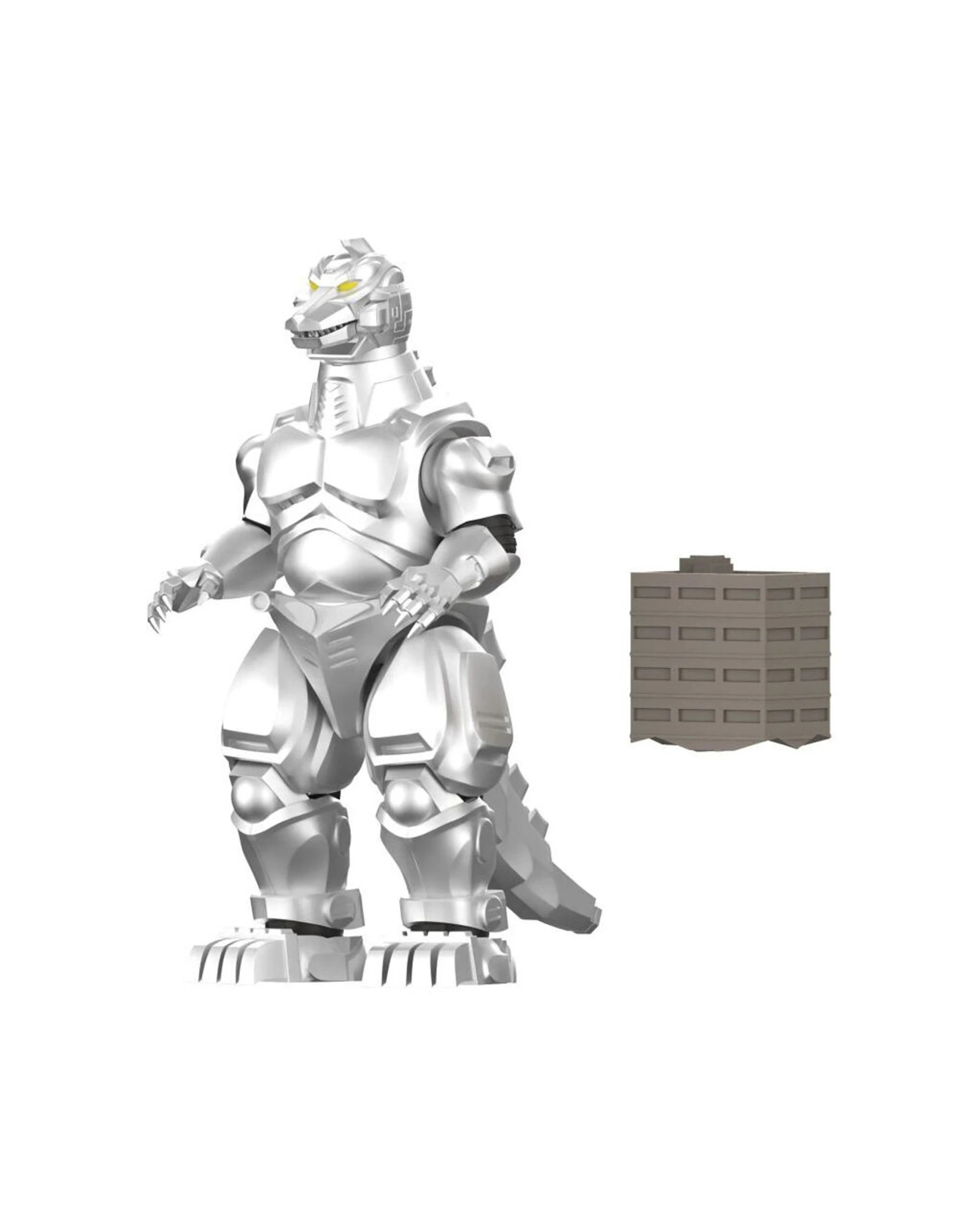 4 Godzilla Mechagodzilla 11 1993 Super Kaiju Action Figure 5.5in Super Alloy - Silver, 4 of 7
