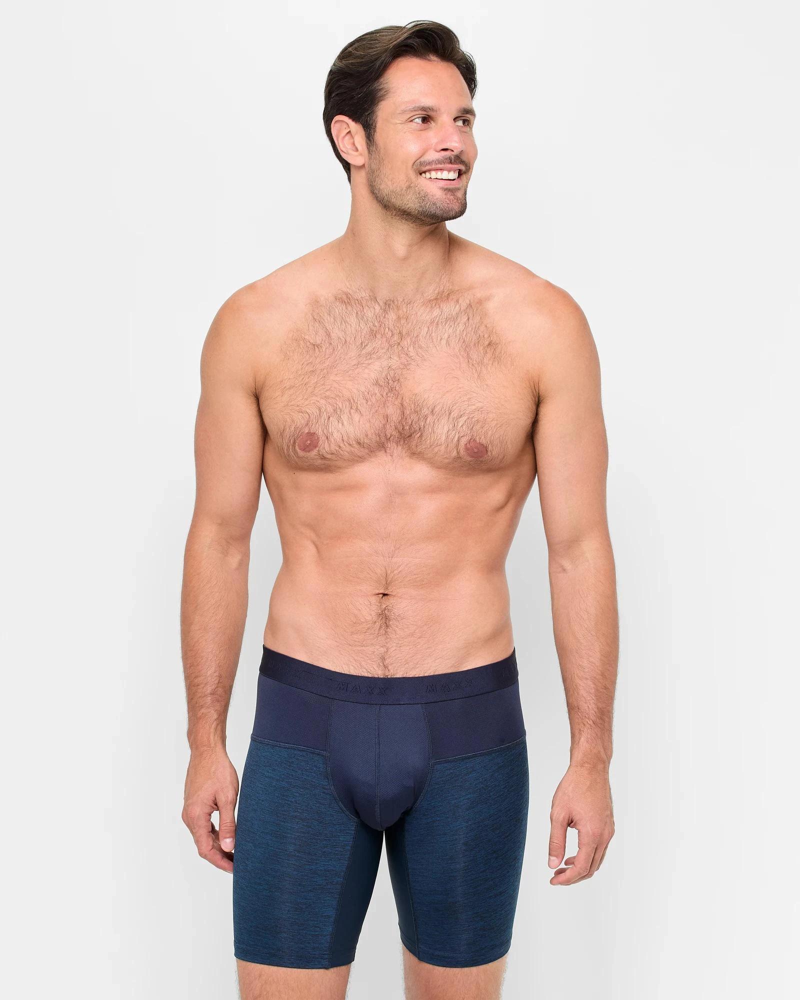 2 Long Length Performance Trunks - Maxx NAVY BLUE, 2 of 3