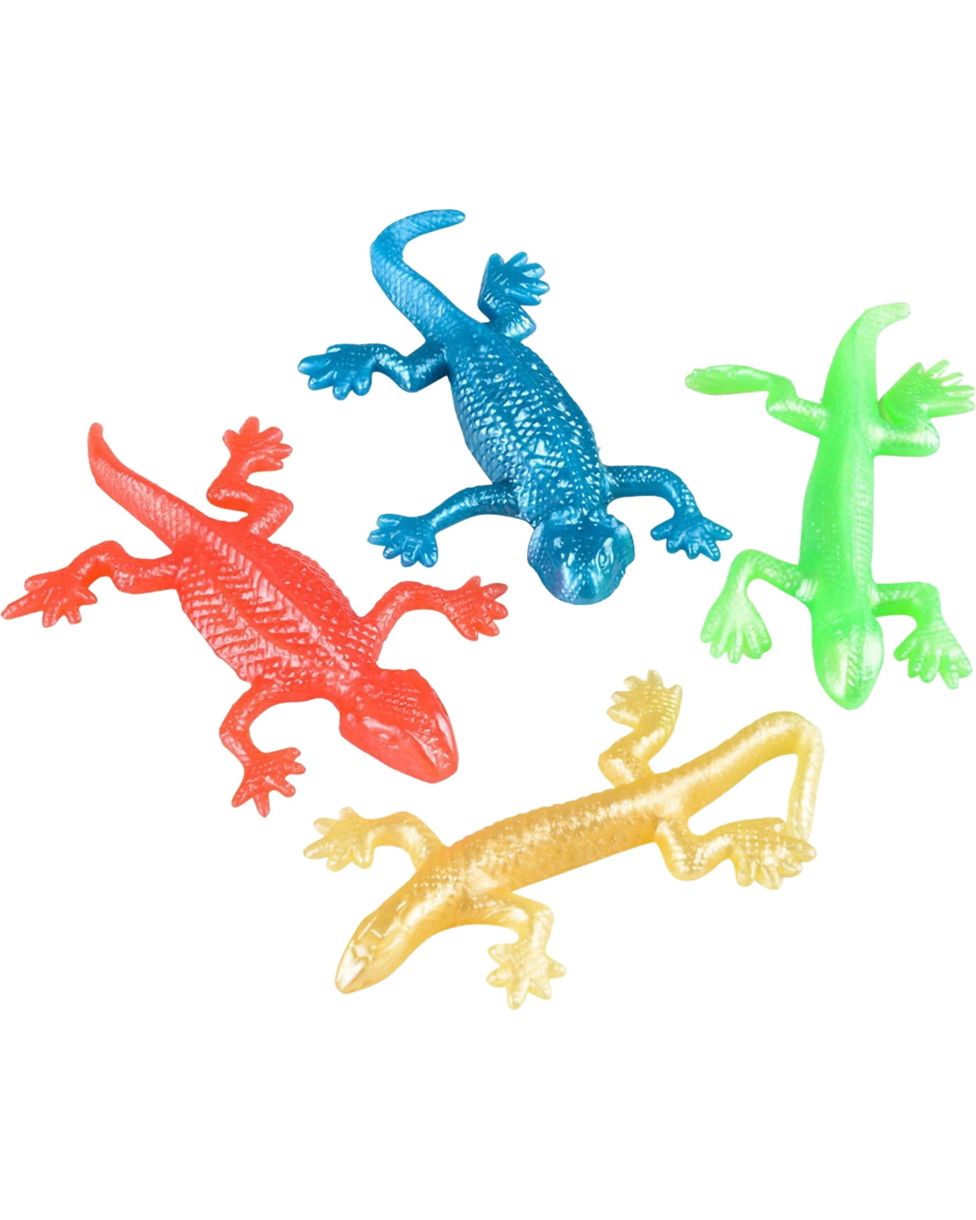 1 RI Novelty Coloured Stretchy Lizards 10cm Pack of 12, 1 of 2