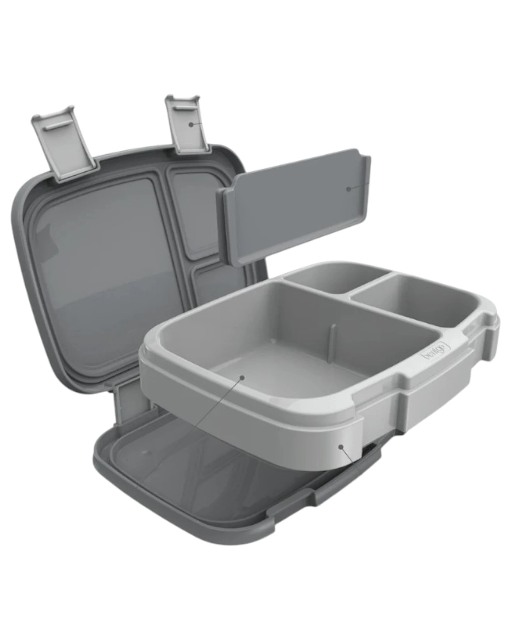2 Bentgo Fresh Version 2 Lunch Box Container Storage - Grey, 2 of 3