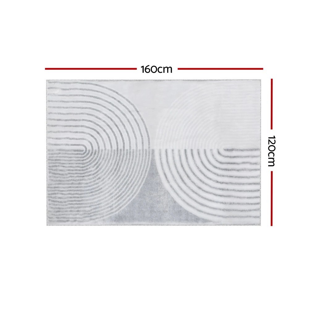 2 Artiss Floor Rug 120x160 Washable Mat Carpet Faux Fur - Multi, 2 of 4