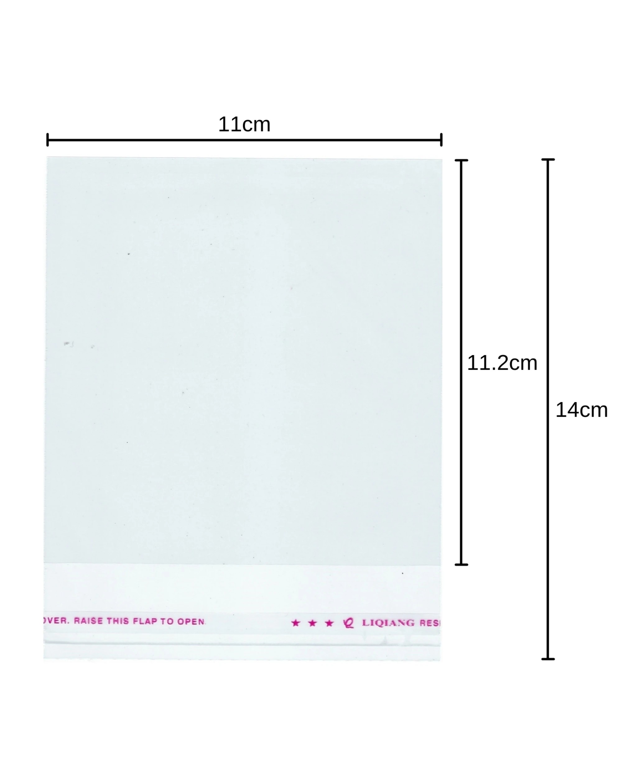2 Durmaz Clear Peel and Seal Cello Bags 11cm x 14cm Pack of 50, 2 of 2