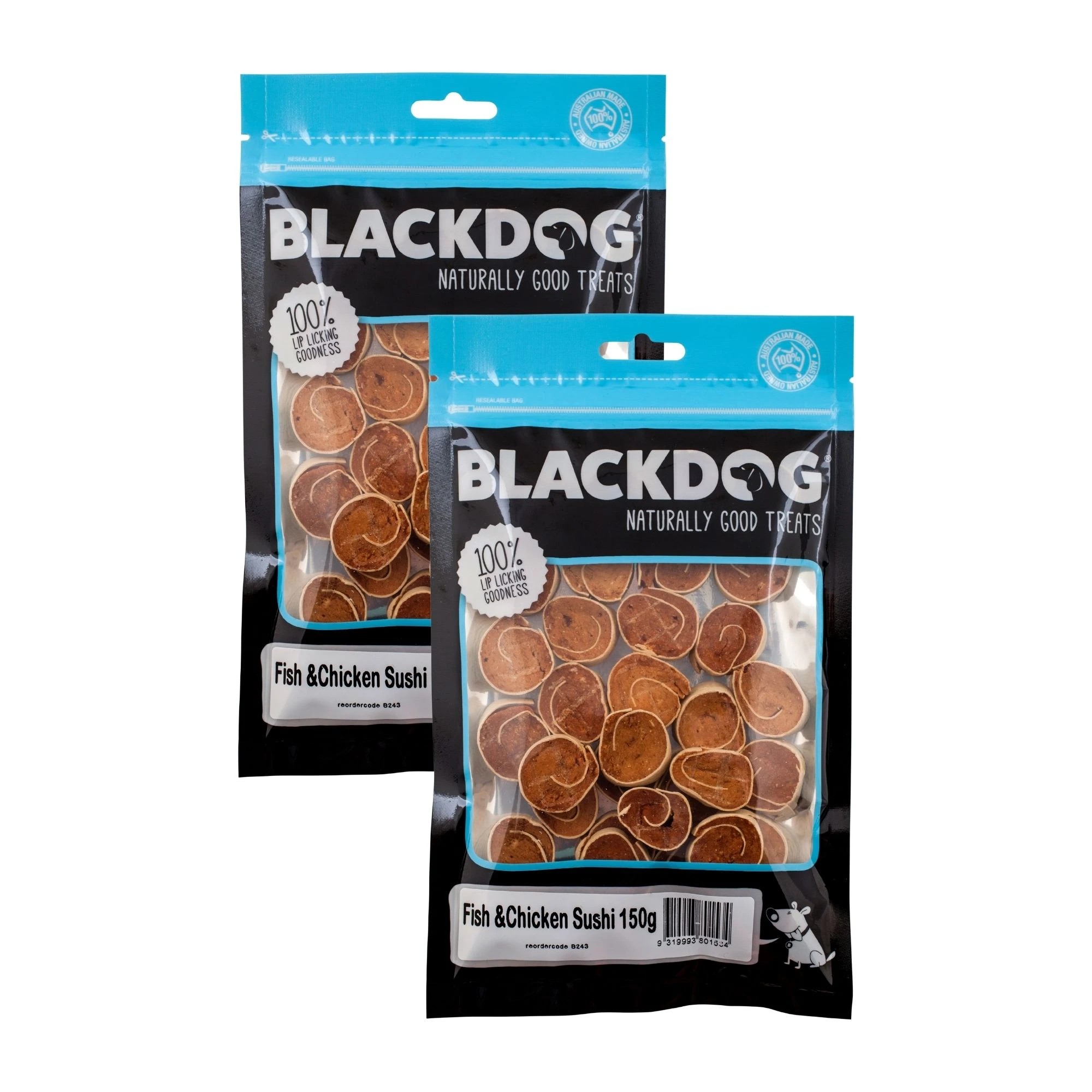 1 Blackdog Fish & Chicken Sushi 150g x 2pk, 1 of 1