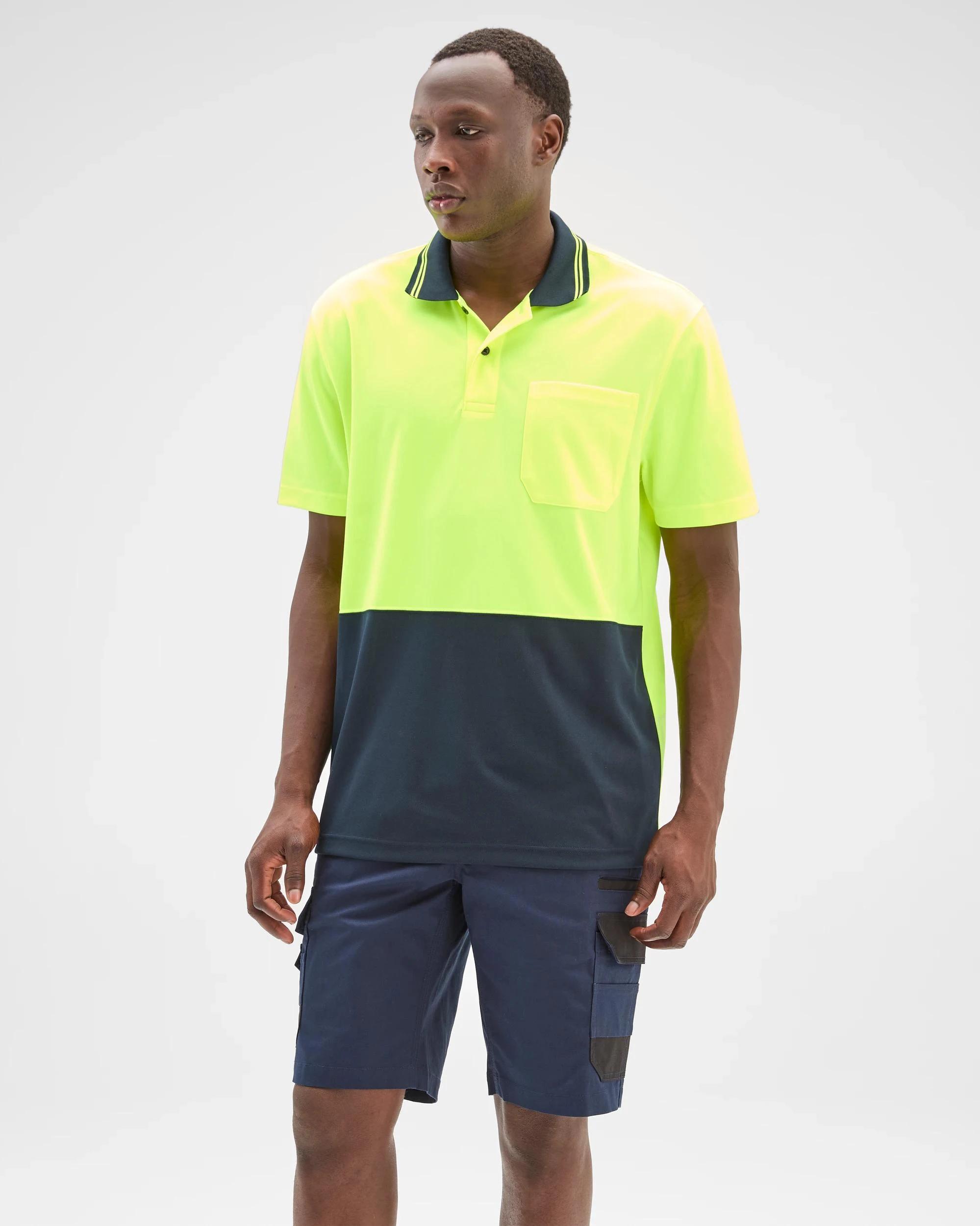 2 Australian Cotton Performance Cargo Work Shorts - Graphite NAVY BLUE, 2 of 5