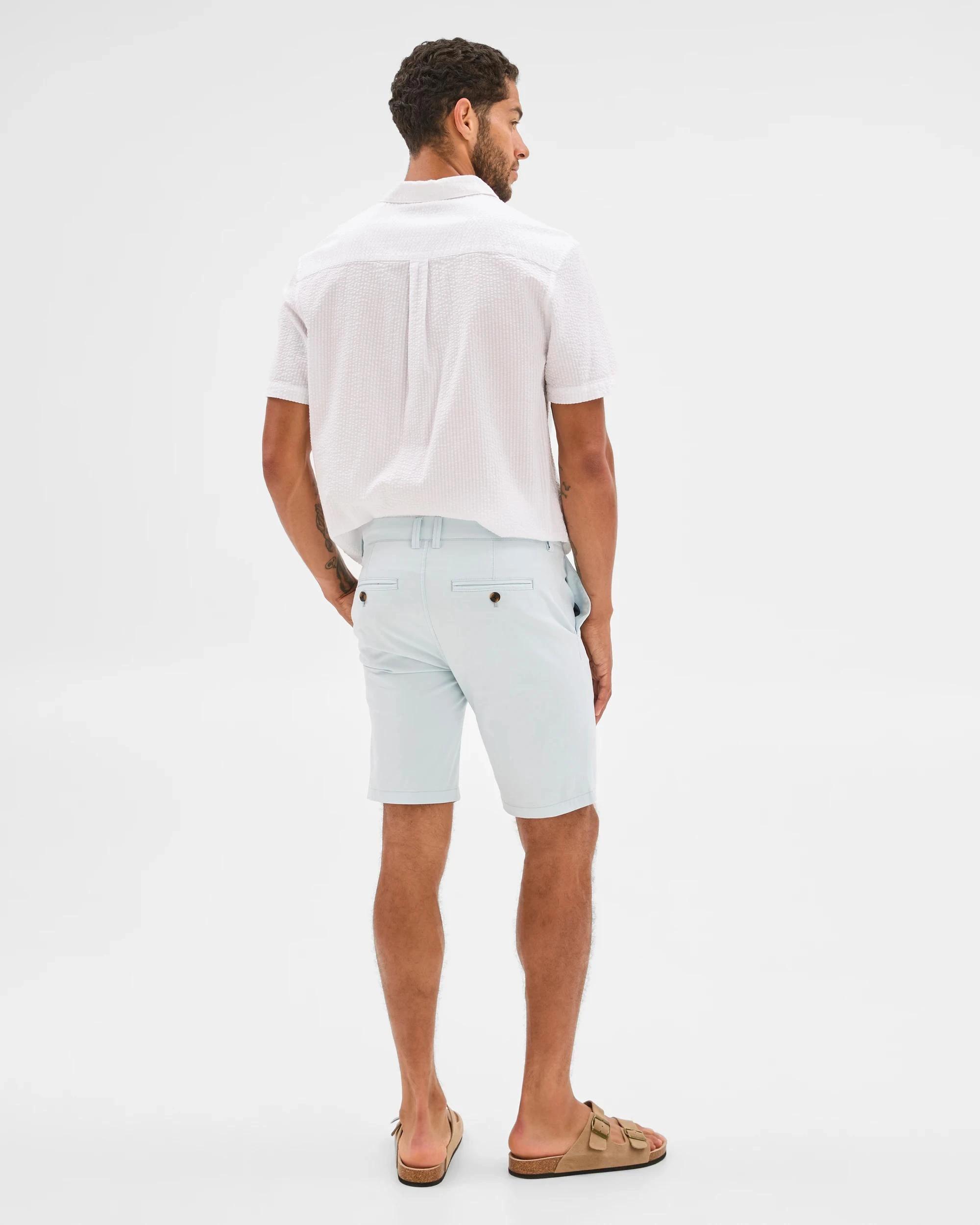 6 Target Australian Cotton Blend Slim Chino Shorts ICE BLUE, 6 of 6