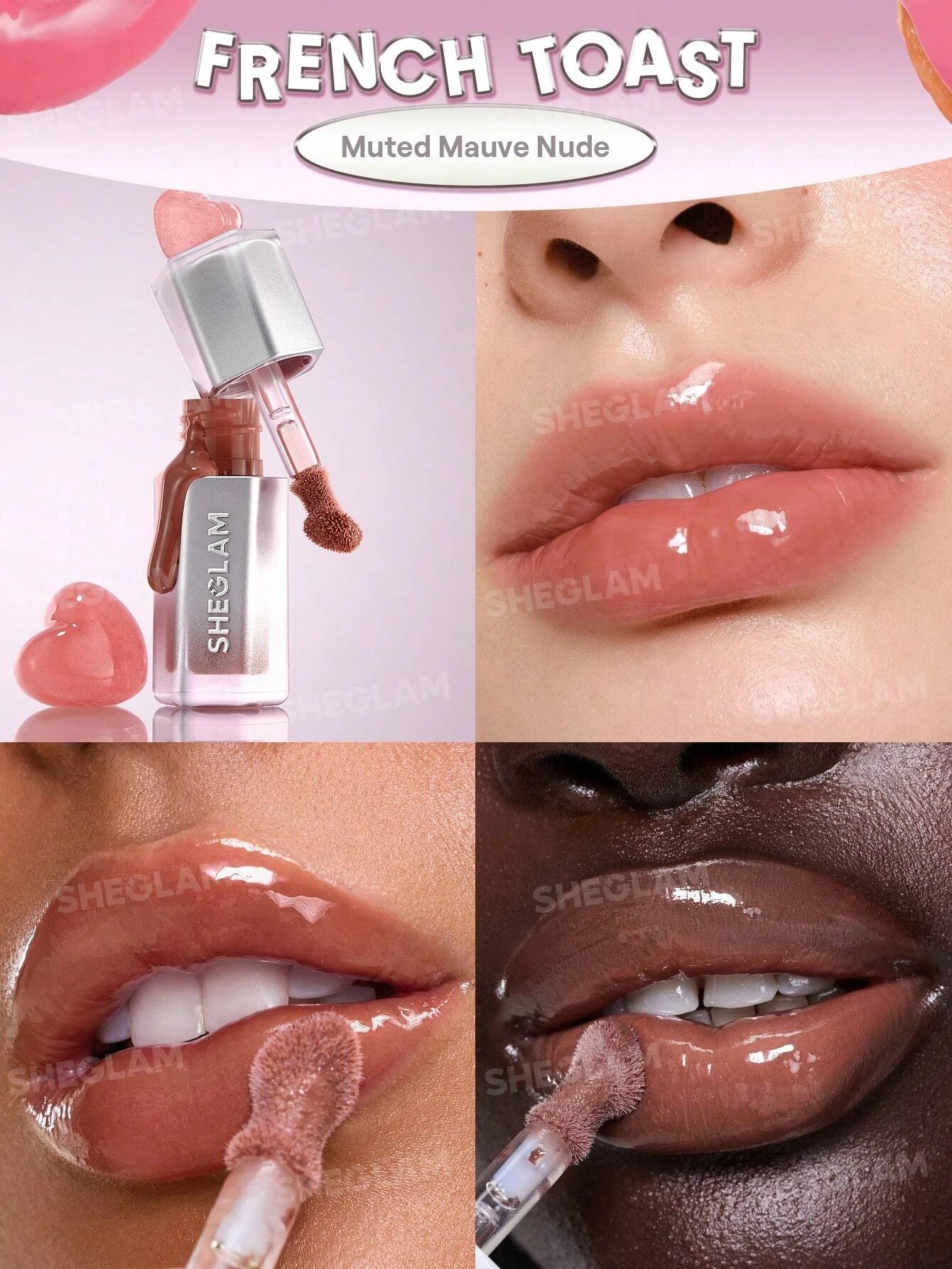 4 SHEGLAM Glass Lock Air Gloss - French Toast, 4 of 8