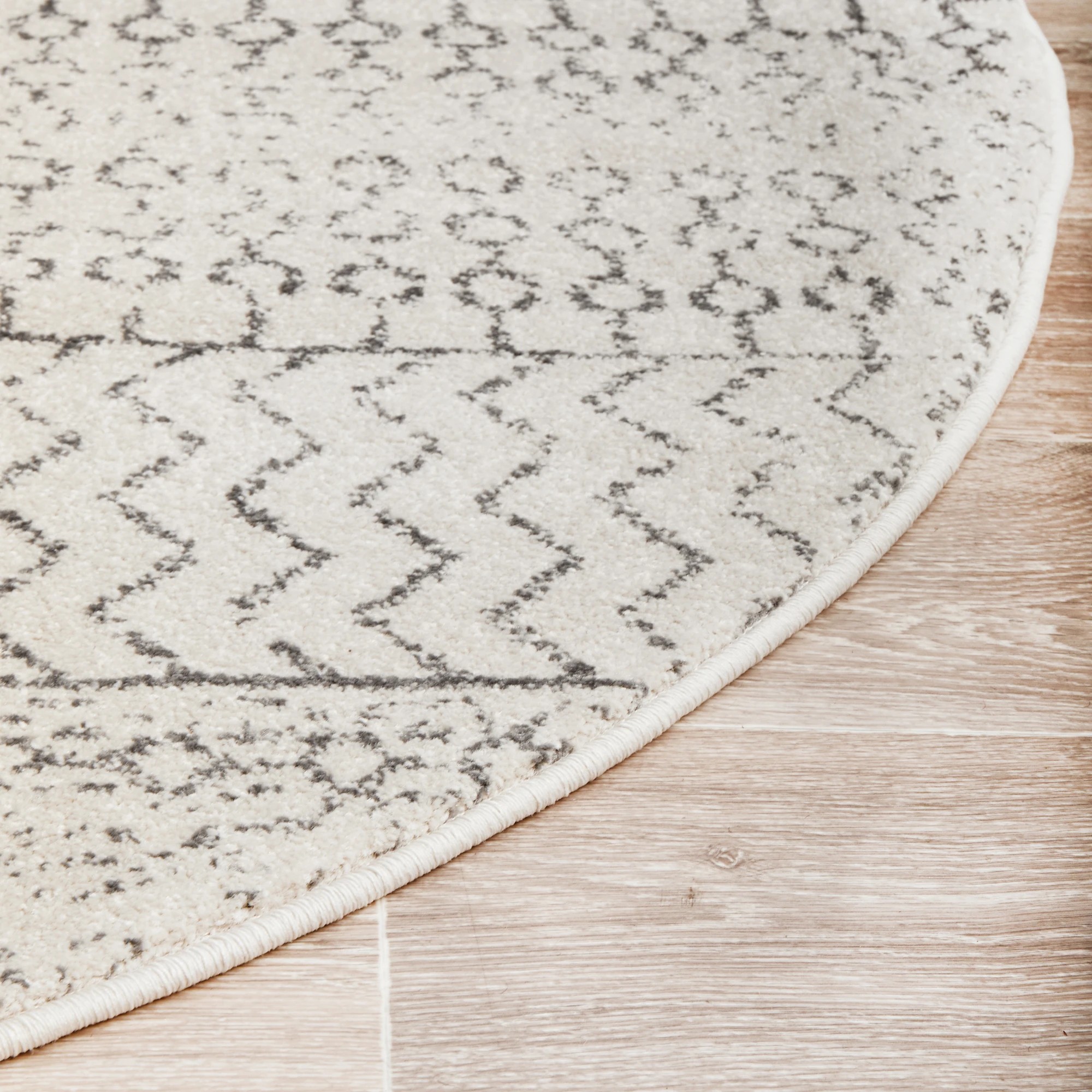 6 Common Ground Rugs Lustre Harper 150x150 cm Rug - Silver, 6 of 9