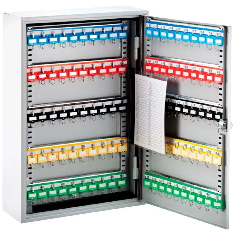 1 J.Burrows Lockable Key Cabinet 100 Key Capacity, 1 of 1