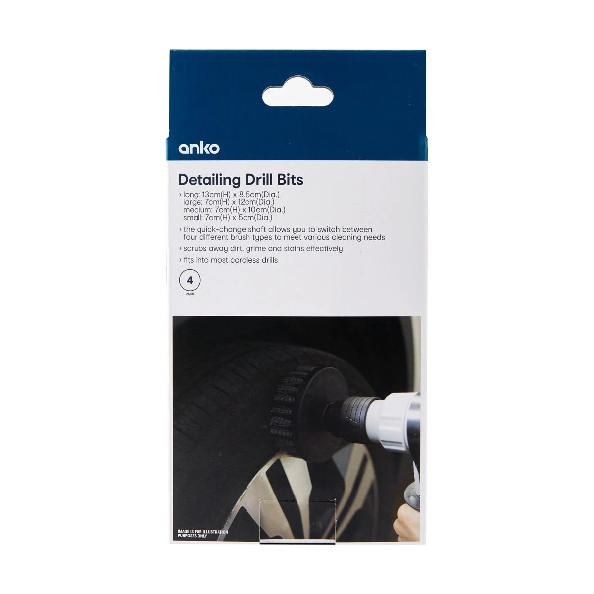8 4 Pack Detailing Drill Bits, 8 of 8