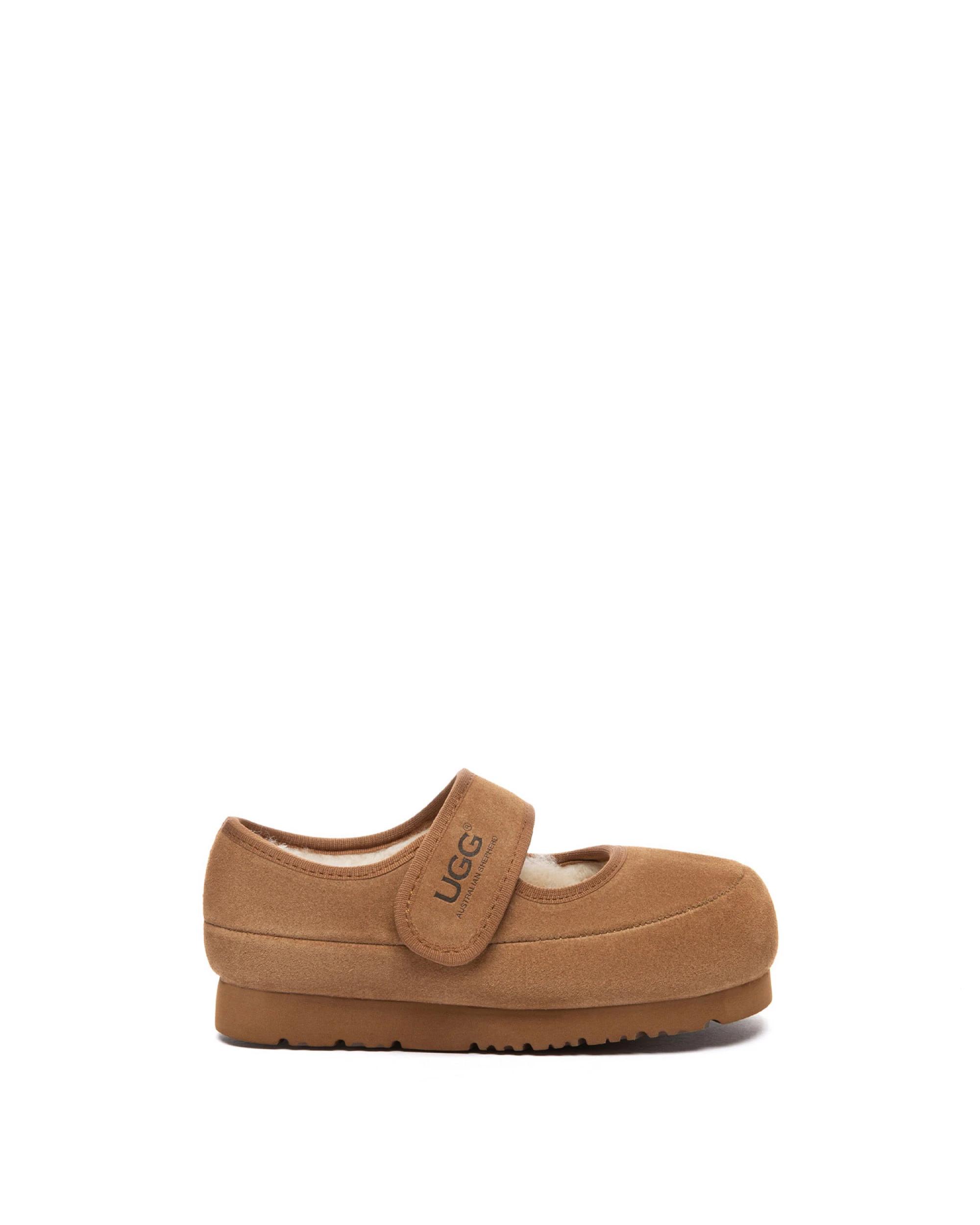 1 Australian Shepherd UGG Kids Mary Jane Millie Slippers CHESTNUT, 1 of 5