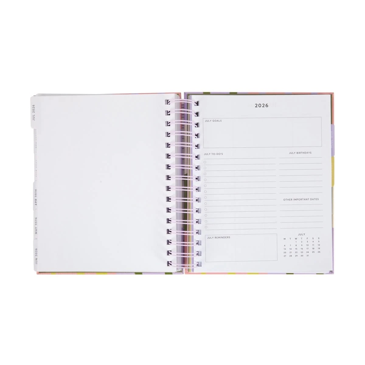 2 25-26 18-Month Spiral Planner - Abstract, 2 of 7