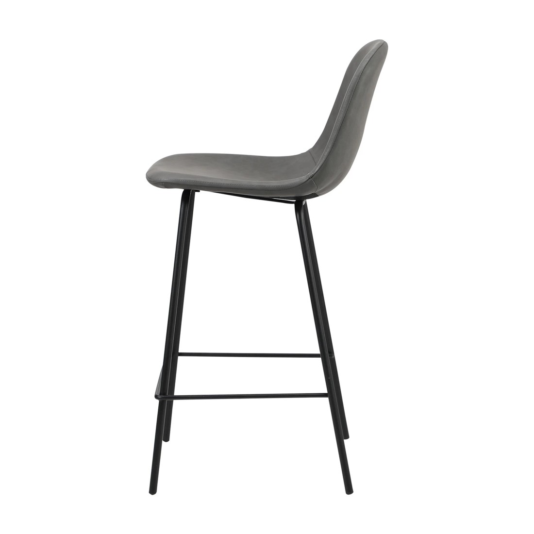 7 Oikiture 2x Bar Stools Barstool - Grey, 7 of 10